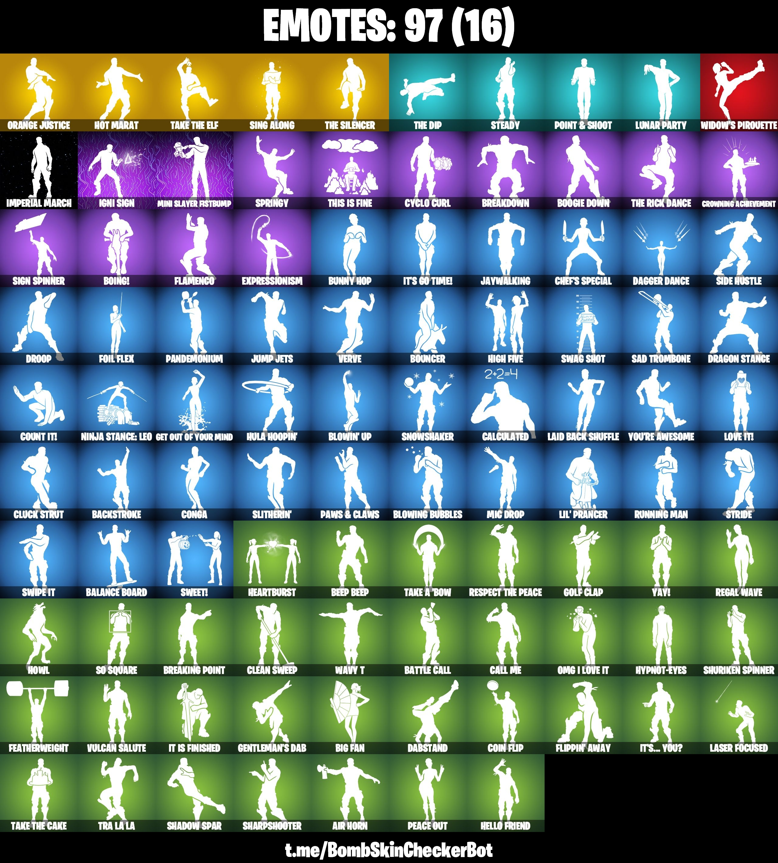 99 Skins|Travis Scott,Hot Marat,Take The Elf,Wilde,Midas Fully Golden,Crowbar,The Silencer,Sing Along,Blue Team Leader,Ragnarok Stage 6,Drift Stage 5,Orange Jus — image 3