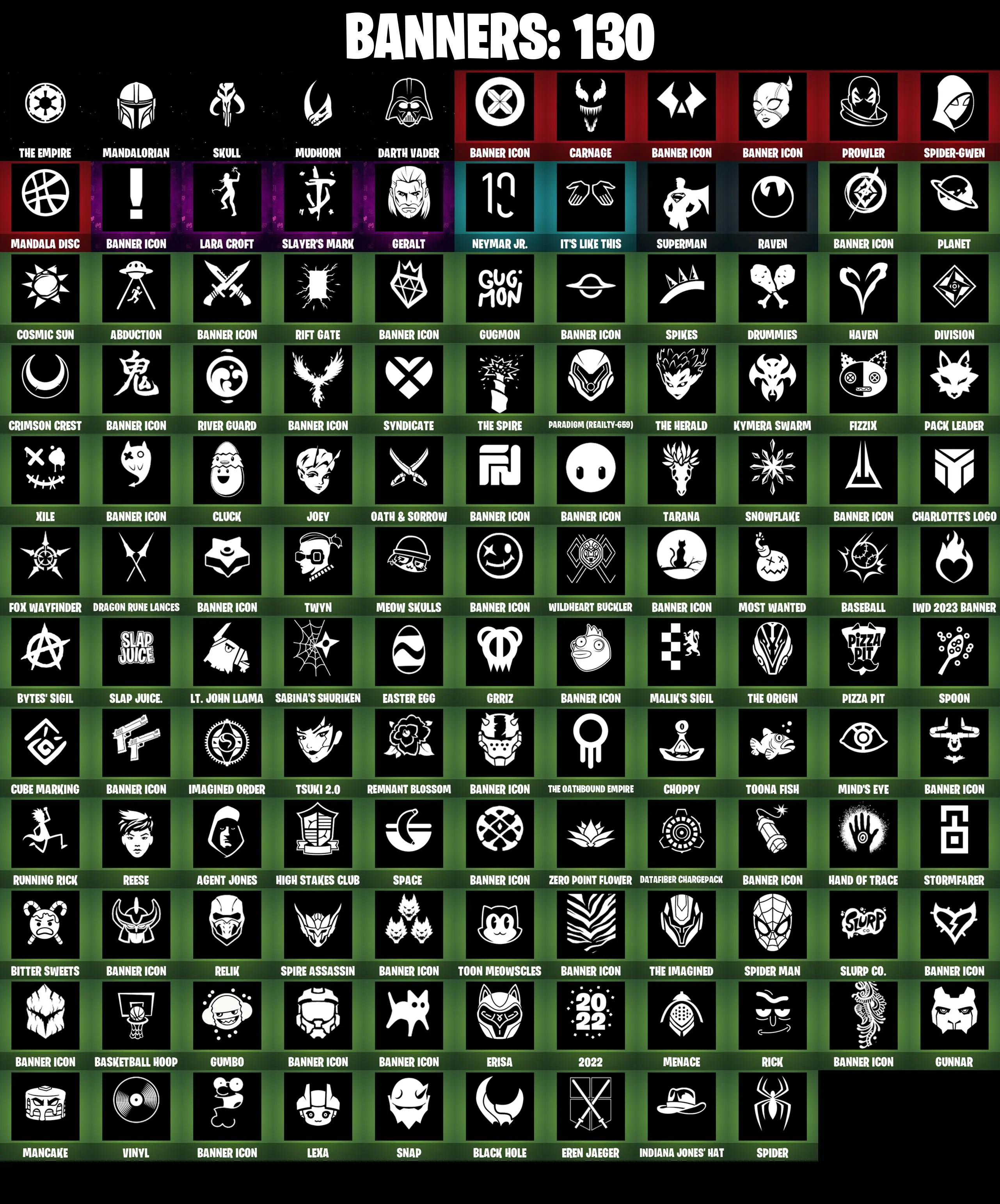(PC/XBOX) 136 SKINS π₯ Wildcat π₯ Naruto Uzumaki π₯ Leon S. Kennedy π₯ The Ageless π₯ Menace π₯ Malik π₯ Spire Assassin π₯ Renzo the Destroyer π₯ Torin π₯ 550 V-Buck | PARENTAL CONTROLS β image 5