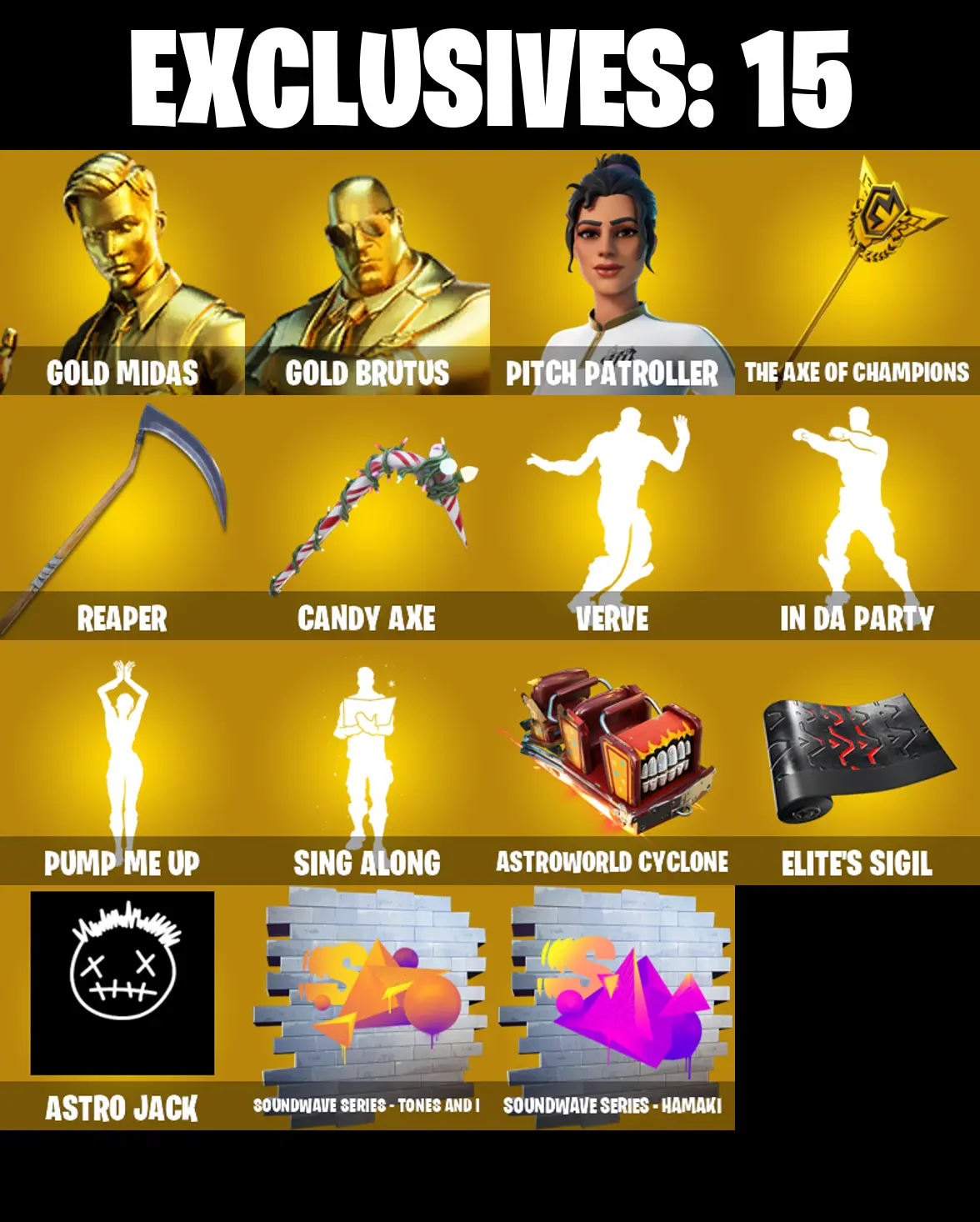 (PC/PSN/XBOX) 226 SKINS π« Gold Midas β‘οΈ Gold Brutus π Pitch Patroller β‘οΈ Kymera π Peter Griffin β‘οΈ Gear Specialist Maya | 400 V-Buck | PARENTAL CONTROLS β image 1