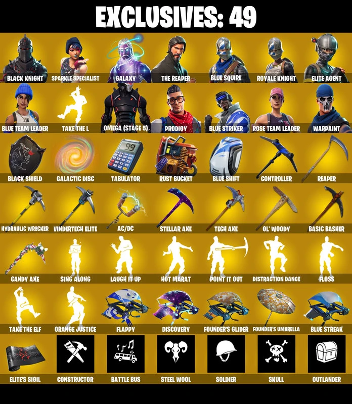 ✨Email Change✨PC,XBOX ⸱ 198 Skins | Black Knight | Galaxy | Sparkle Specialist | The Reaper | Blue Squire | Royale Knight | Elite Agent | Blue Team Leader | OG STW — image 1