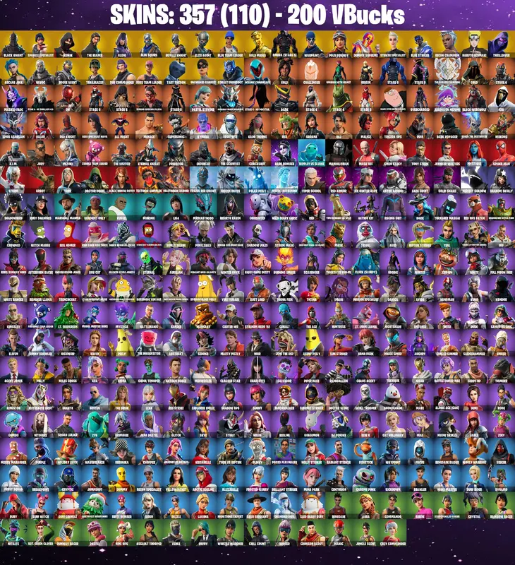PC (FA) 357 Skins | Black Knight | IKONIK | Polo Prodigy | Renegade Raider | Sparkle Specialist | The Reaper | Glow | Blue Squire | Royale Knight | Elite Agent | OG STW — image 2