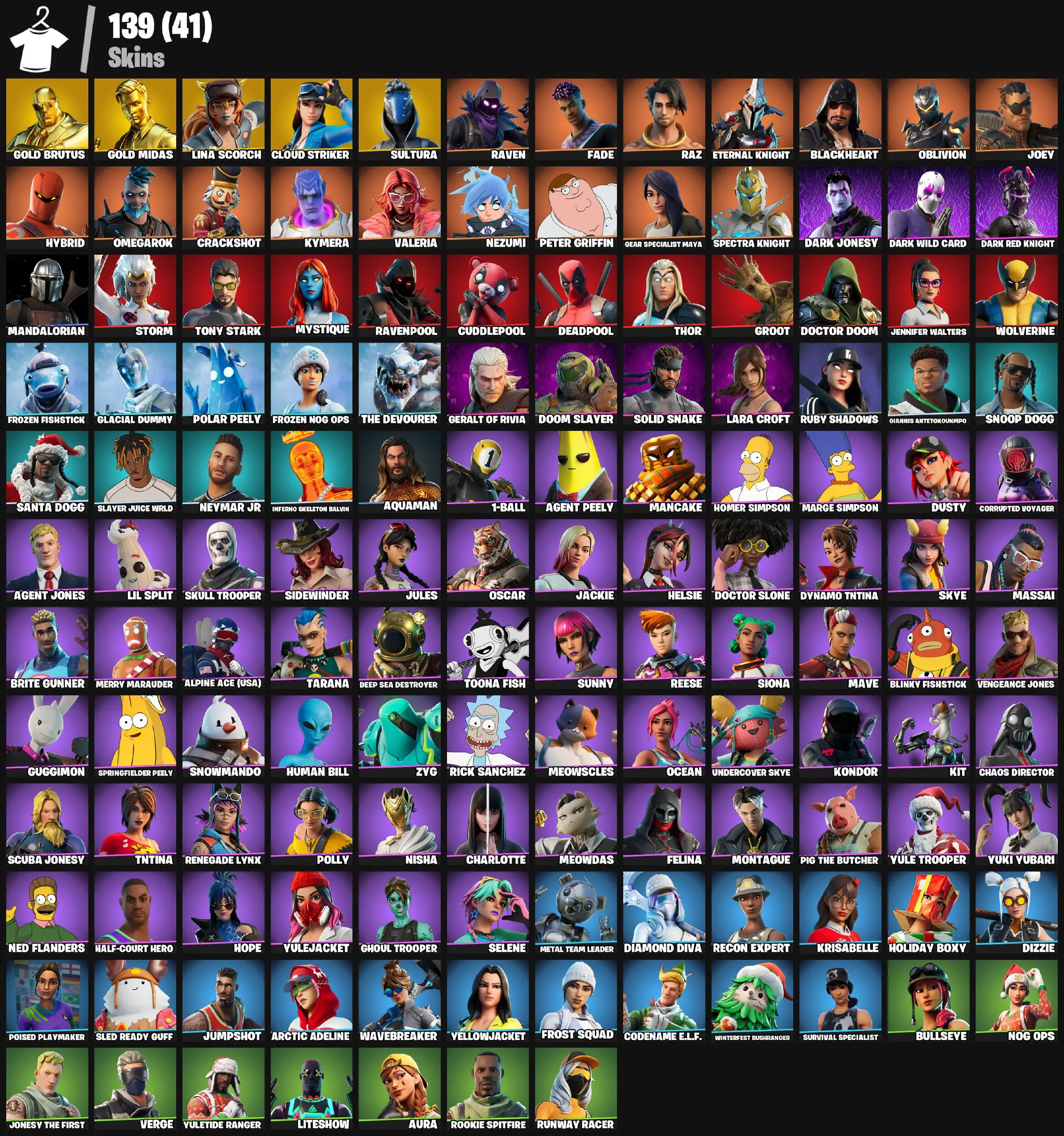 ๐ฎใ139 SKINSใ (PC) | NEYMAR JR โฝ | GHOUL TROOPER ๐ป | SKULL TROOPER โ ๏ธ | NOG OPS ๐บ | CRACKSHOT ๐ซ | RAVEN ๐ฆโโฌ | MERRY MARAUDER โ | JUMPSHOT ๐ !MKG014166 โ image 2