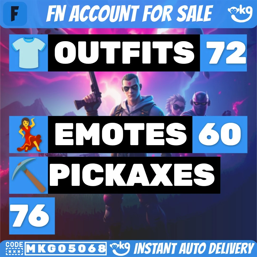 ๐ Fortnite โ๏ธ 72 SKINS (PC/PSN) ๐ฅ CHUN-LI โ๏ธ FROSTBITE ๐ฌ RICK SANCHEZ ๐ท๏ธ SPIDER-MAN ๐ DARTH VADER ๐ฉ INDIANA JONES โ๏ธ GERALT OF RIVIA ๐ก๏ธ MALIK ๐ฉ Complete Access ๐ Instant Delivery !MKG05068 โ image 1