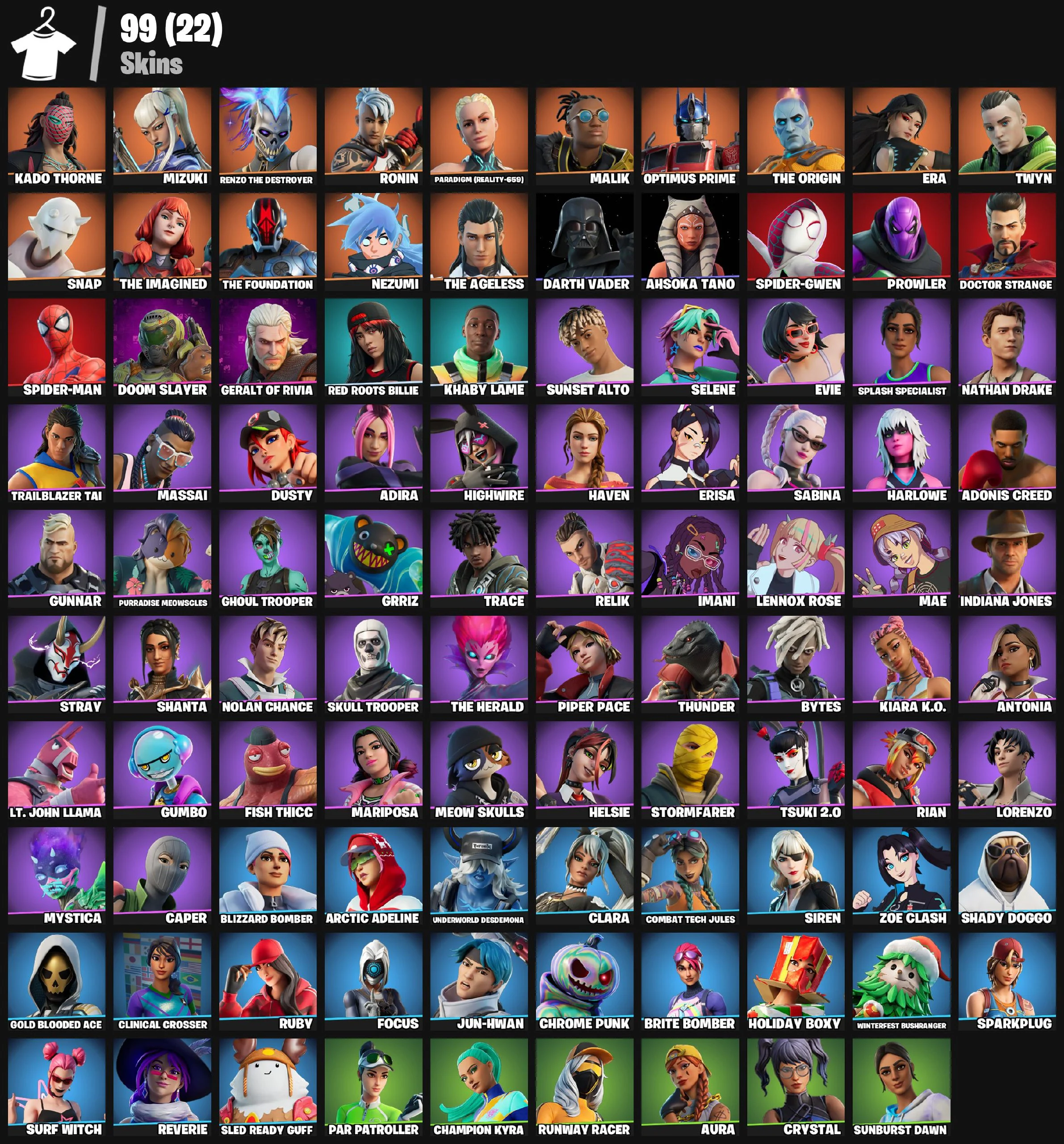 Fortnite | 99 Outfits ๐ + Rare Emote ๐ | PC/iOS/Android | Top Skins Deal! !MKG01050 โ image 6