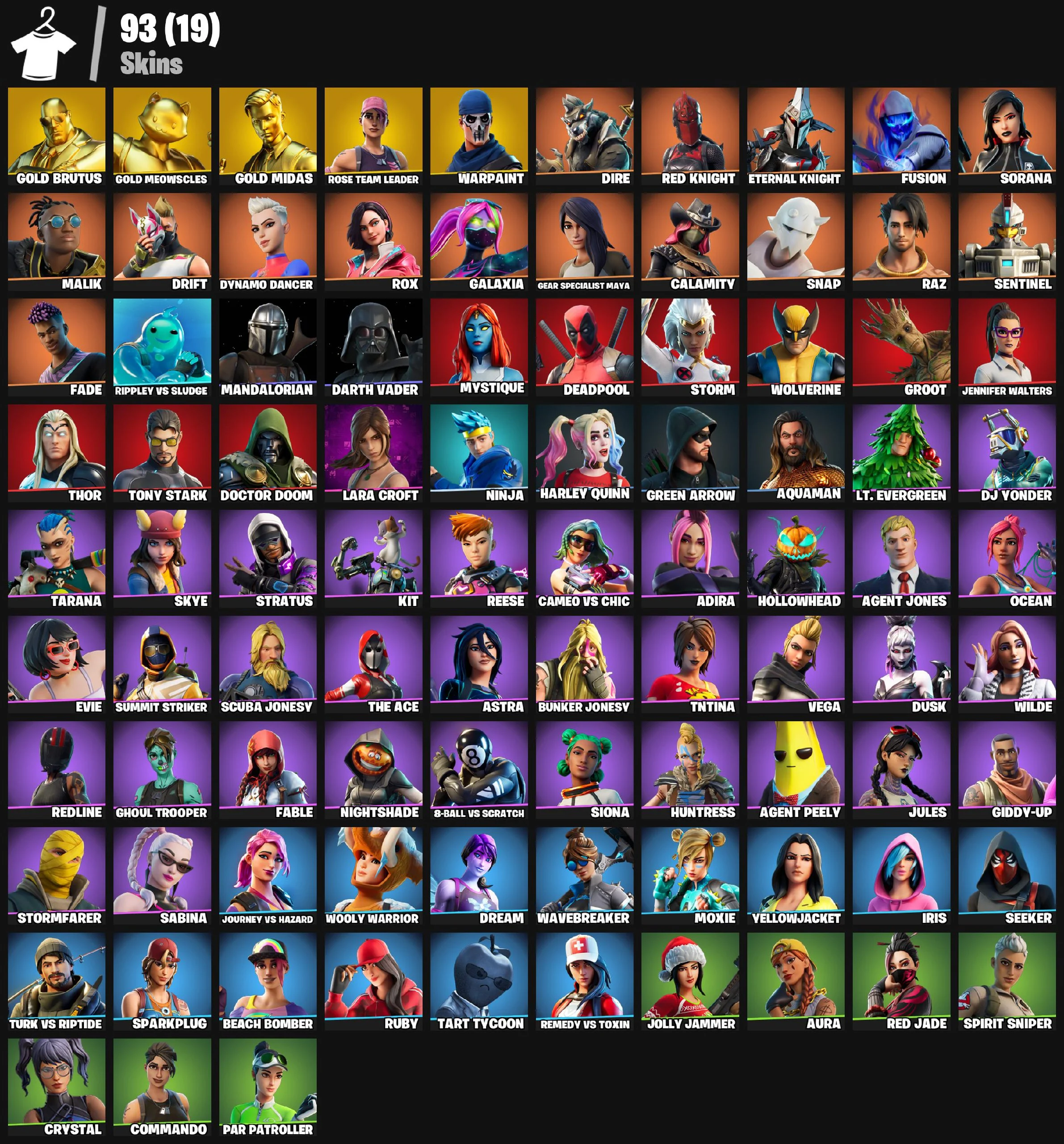 Fortnite | 93 Outfits + Rare Emote | 1 Pickaxe/Backbling | PC/iOS/Android ๐๐ !MKG01063 โ image 2
