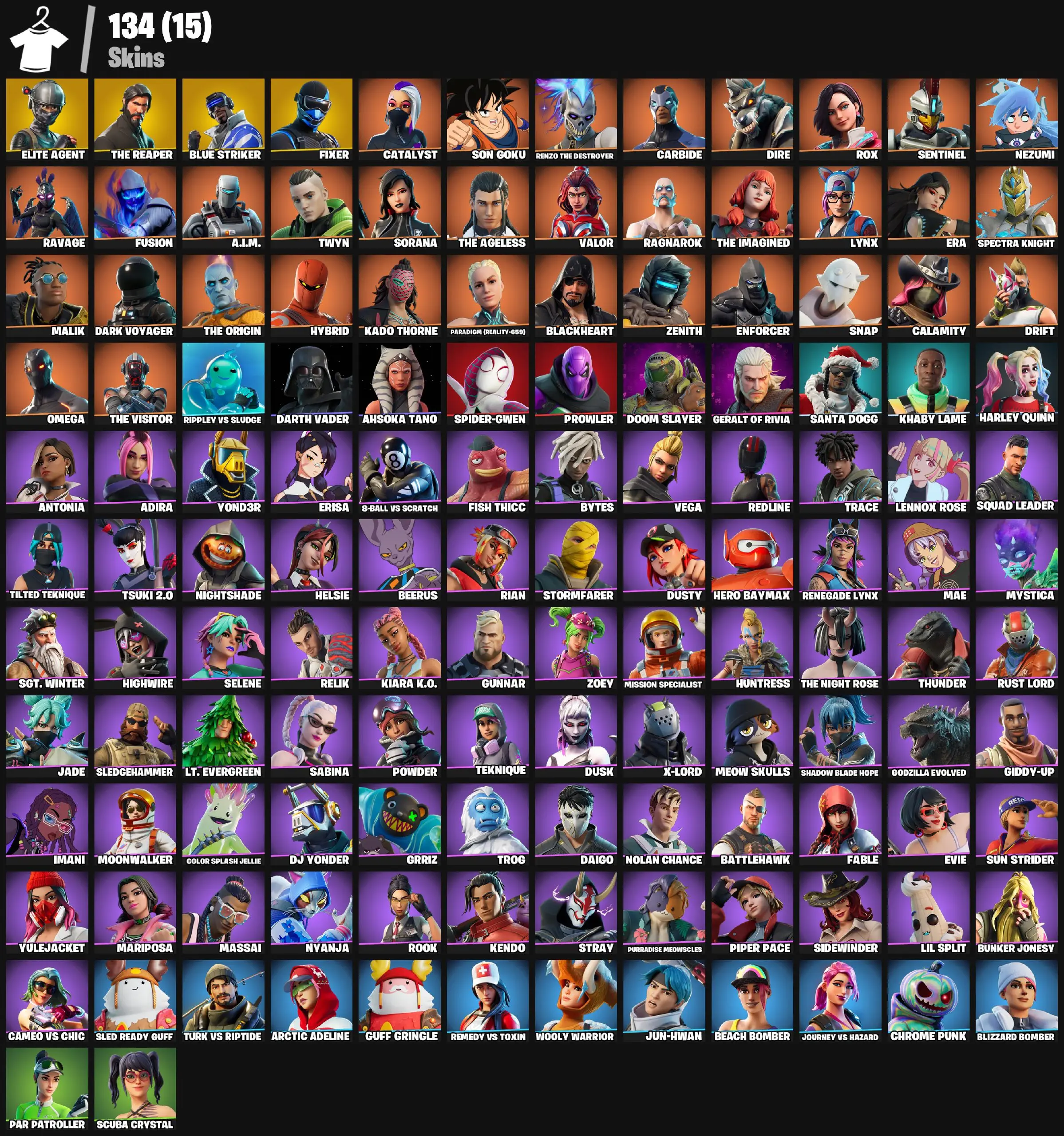 🟢 【134 SKINS】 (PC/XBOX) ELITE AGENT | THE REAPER | TAKE THE L | RAVAGE | HARLEY QUINN | RUST LORD | DRIFT | REDLINE | FUSION !MKG013746 — image 5