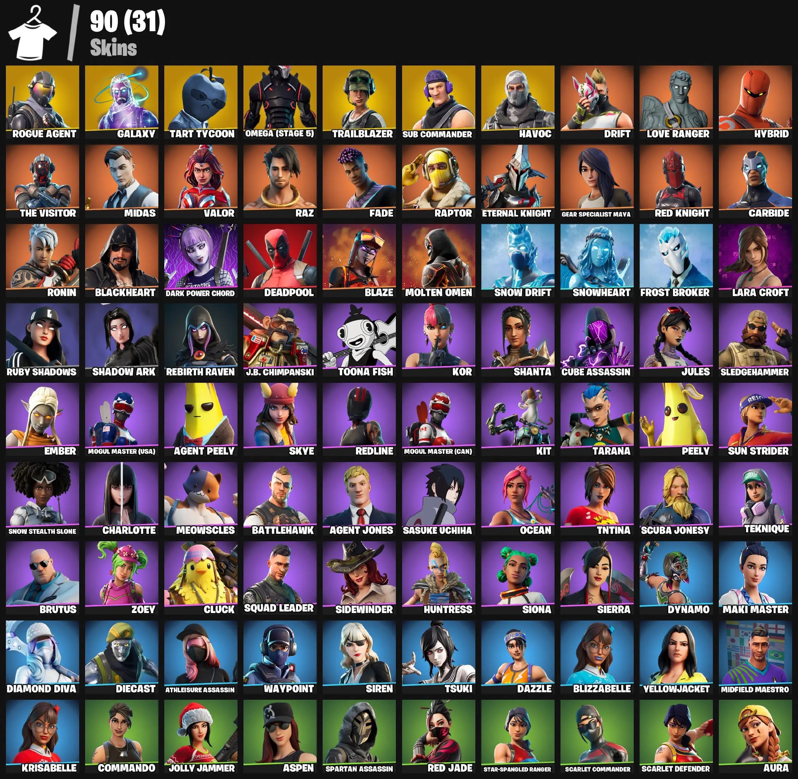 ⚔️ Fortnite ✔️ 90 SKINS (PC/PSN) ⚔️ ROGUE AGENT 🗡️ RAPTOR 🌌 RED KNIGHT 😈 LOVE RANGER 🍌 DYNAMO 📩 GALAXY 🤖 MIDAS ⚡ DRIFT 🎭 REDLINE ⚔️ Complete Access ⚔️ Instant Delivery !MKG011407 — image 2