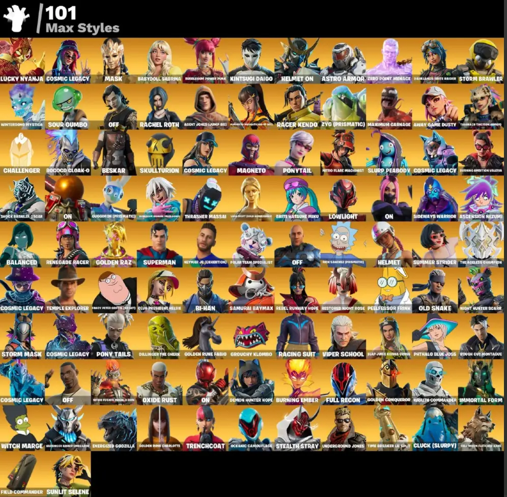 (PC PSN XBOX) 213 skins | Snap | Mizuki | Kymera | The Ageless | The Imagined | Hades | The Cube Queen | The Origin | Malik | Valeria | Joey | Torin / LARA CROFT / REBIRTH HARLEY QUINN — image 5