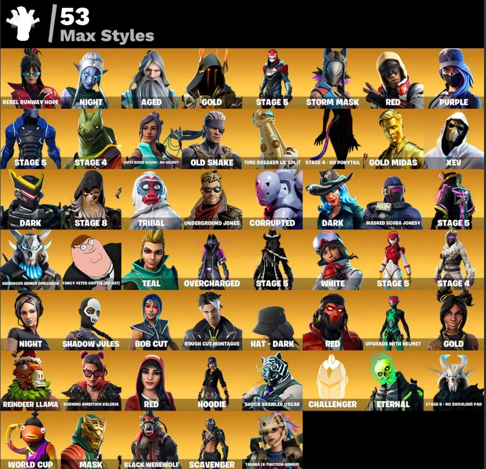 (PC PSN XBOX) 199 skins | OG STW | Sparkle Specialist | MERRY MINT AXE / FLOSS / MAKO / LARA CROFT / GHOUL TROOPER / Blue Squire | Royale Knight | Gold Midas | WORLD CUP | Carbon Commando | Clutch | Subzero Cryptic — image 5