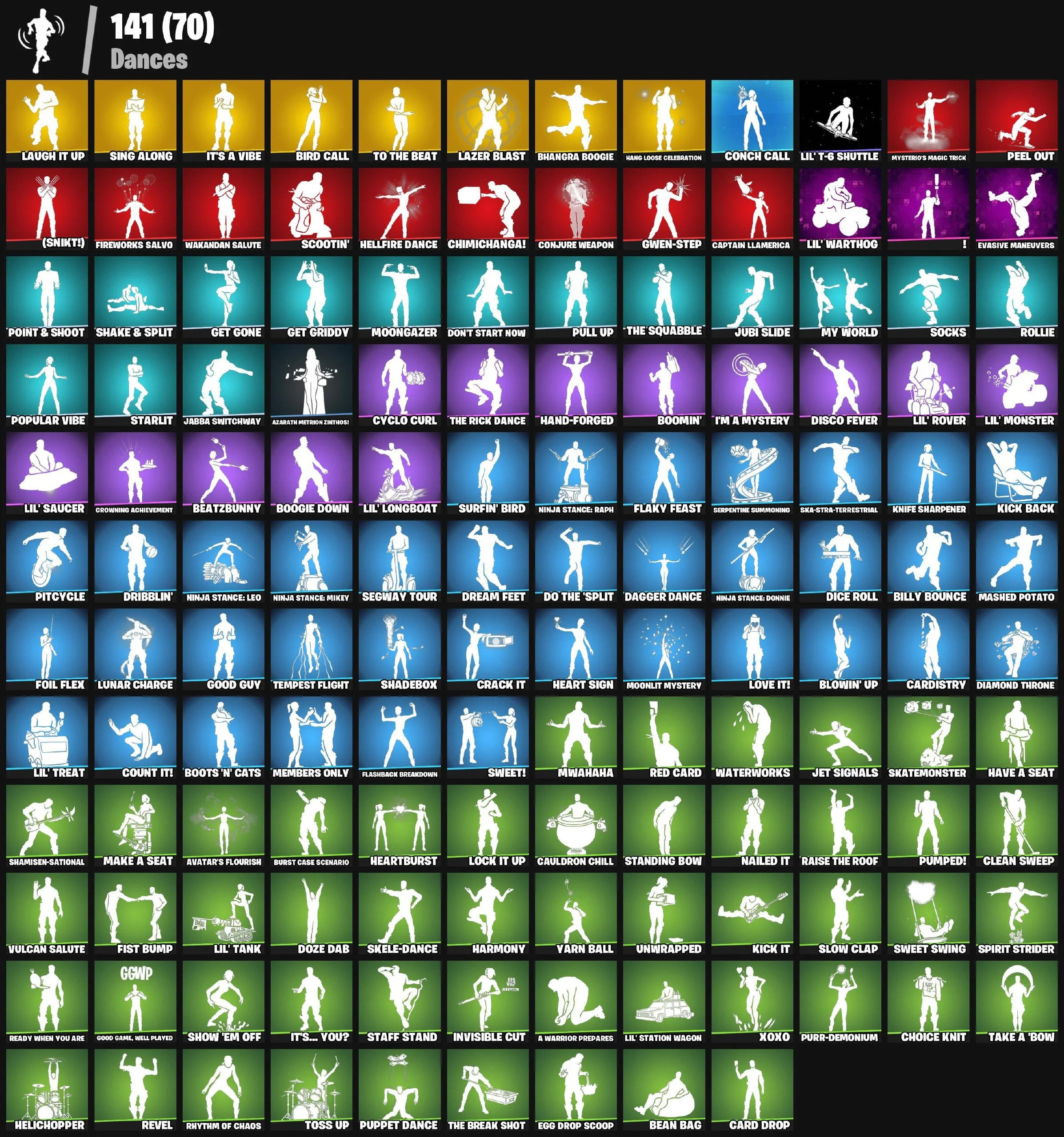[PC/XBOX/PSN] 166 skins | Subzero Cryptic | Clutch | Heron Stance Hero | Lina Scorch | Grind | Vivi