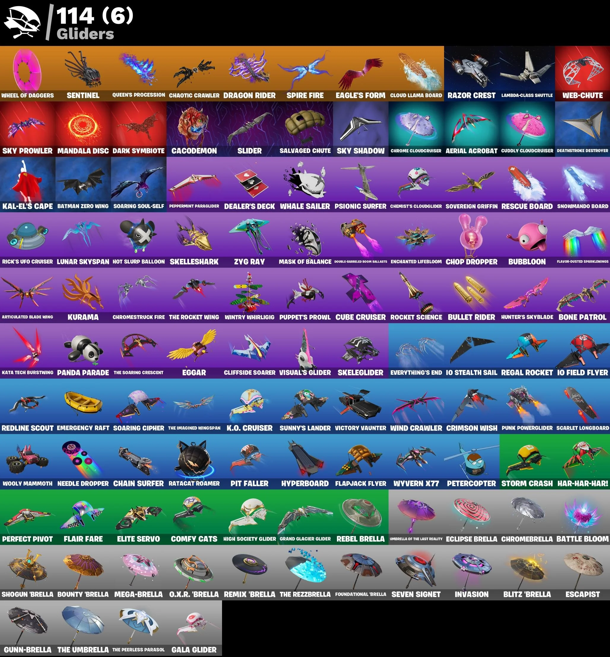 Fortnite ⸱ Level 1634 ⸱ 108 Skins ⸱ 1050 V-Bucks — image 5