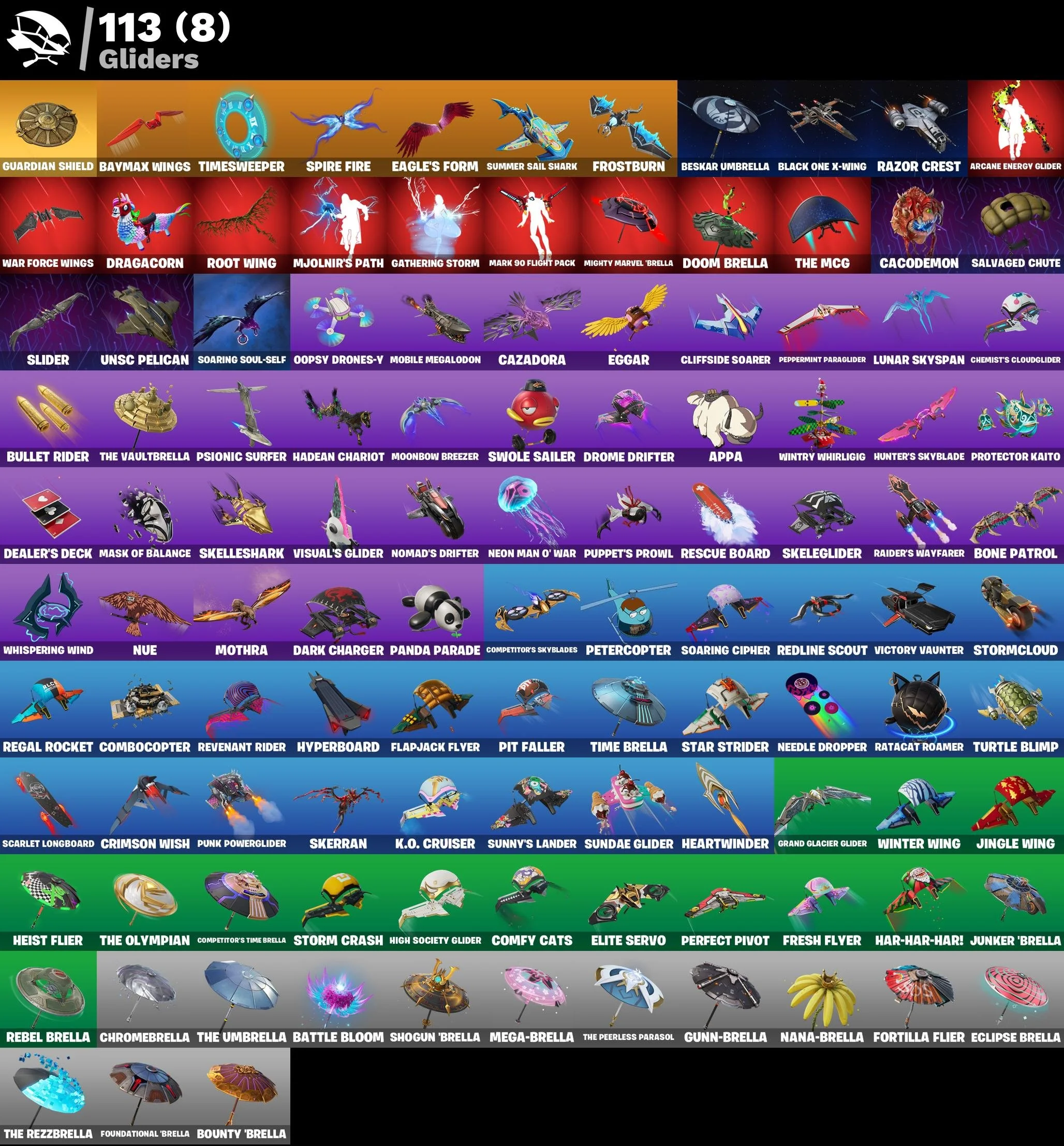 Fortnite ⸱ Level 3485 ⸱ 89 Skins ⸱ 150 V-Bucks — image 5