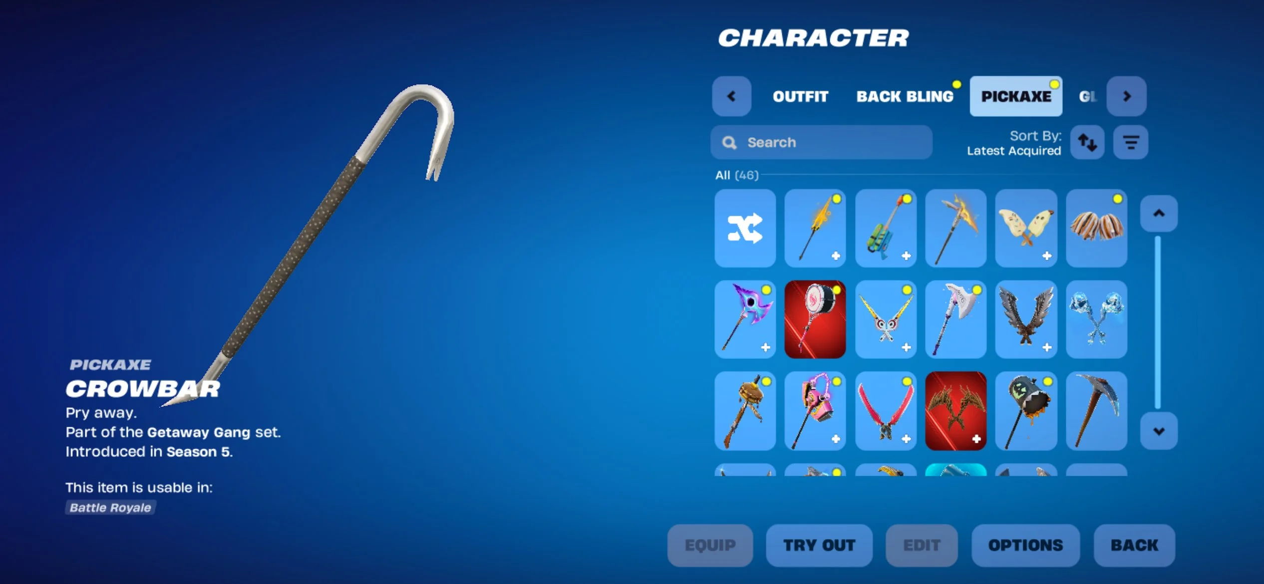 Fortnite ⸱ 39 Skins ⸱ 62 Backpacks ⸱ 45 Pickaxes — image 3