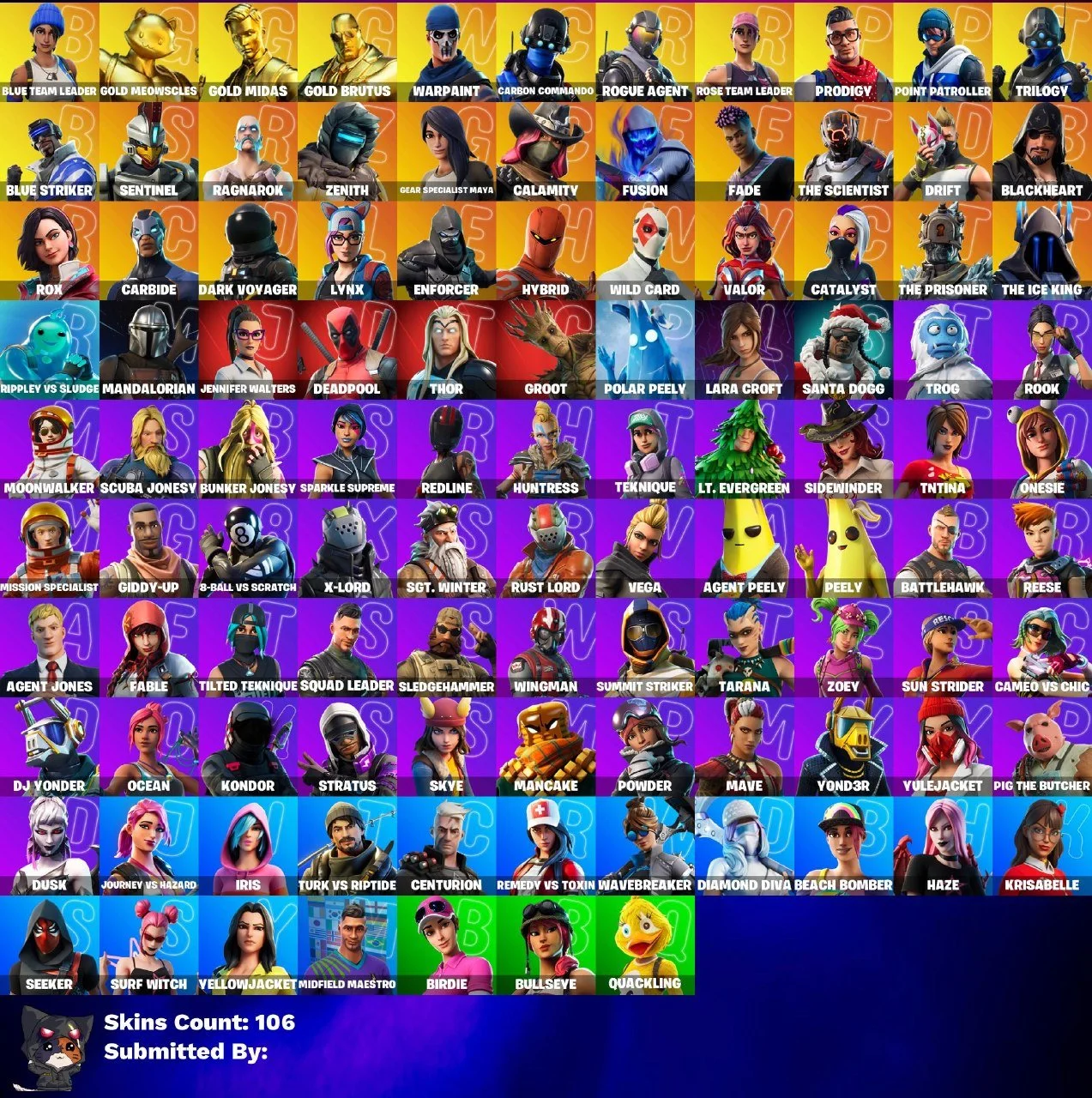Fortnite ⸱ 106 Skins ⸱ Ronin Omega Karbid ⸱ Full Mail Access — image 4