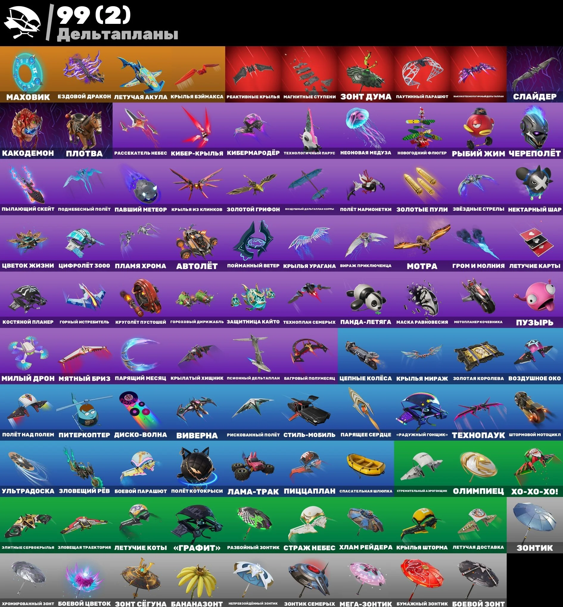 Fortnite ⸱ Account Level 1131 ⸱ 88 Skins ⸱ 1300 V-Bucks — image 2