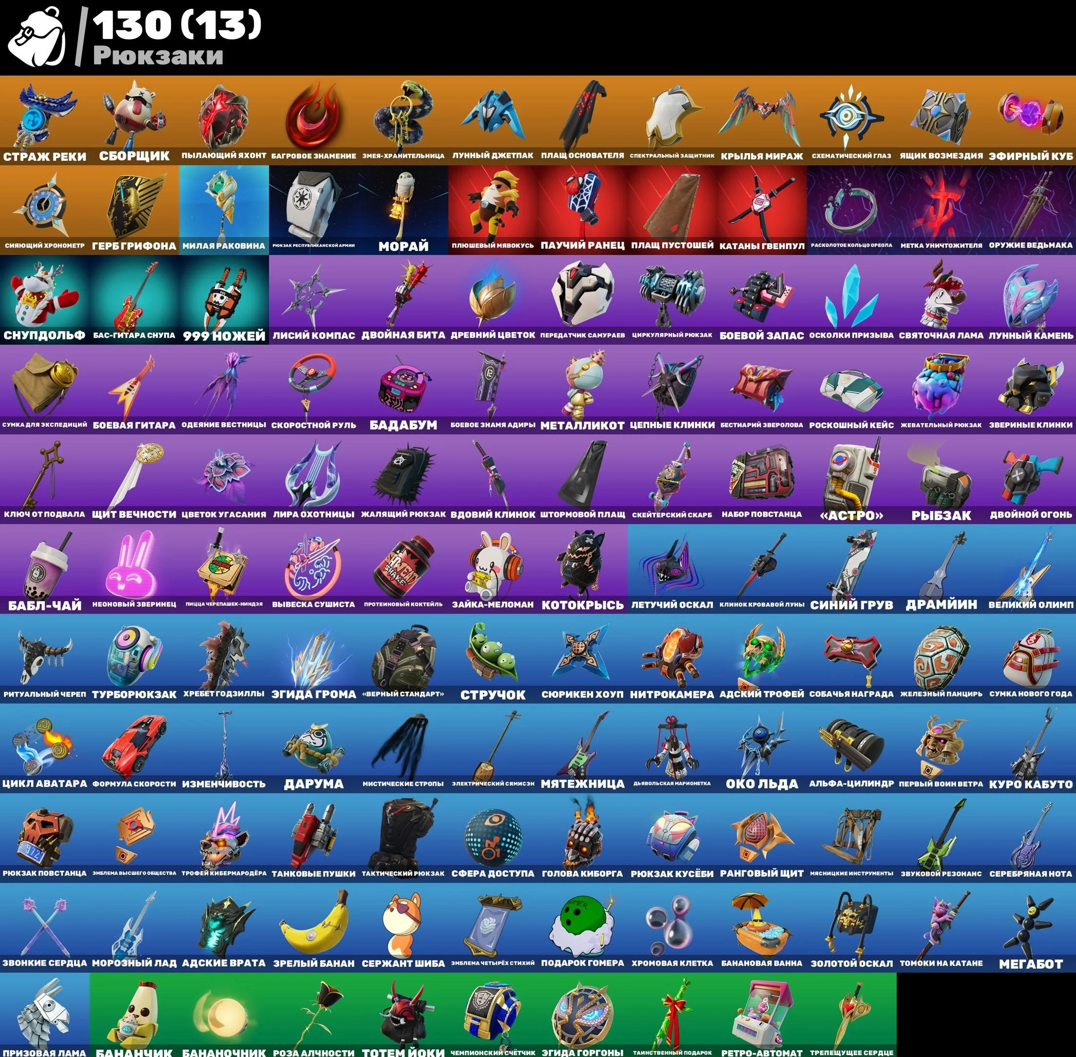 Fortnite ⸱ Account Level 1131 ⸱ 88 Skins ⸱ 1300 V-Bucks — image 5