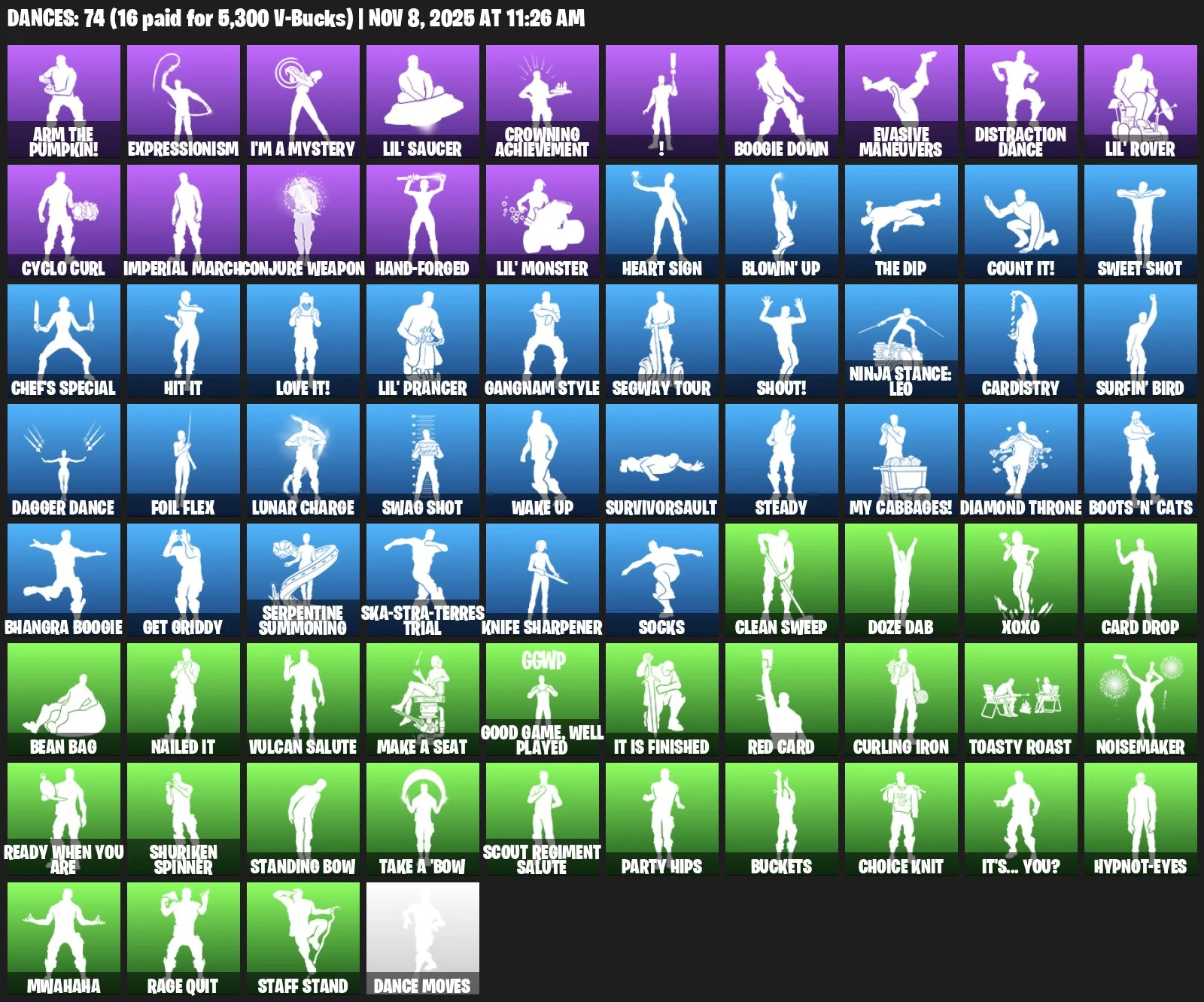 Fortnite ⸱ 94 Skins ⸱ 110 Pickaxes ⸱ 88 Hang Gliders — image 3