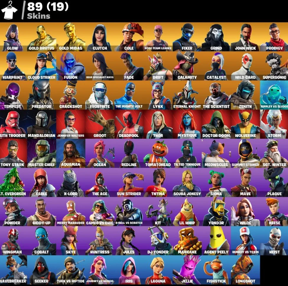 Fortnite ⸱ 89 Skins ⸱ OG Save The World ⸱ Glow Midas Master Chief — image 1