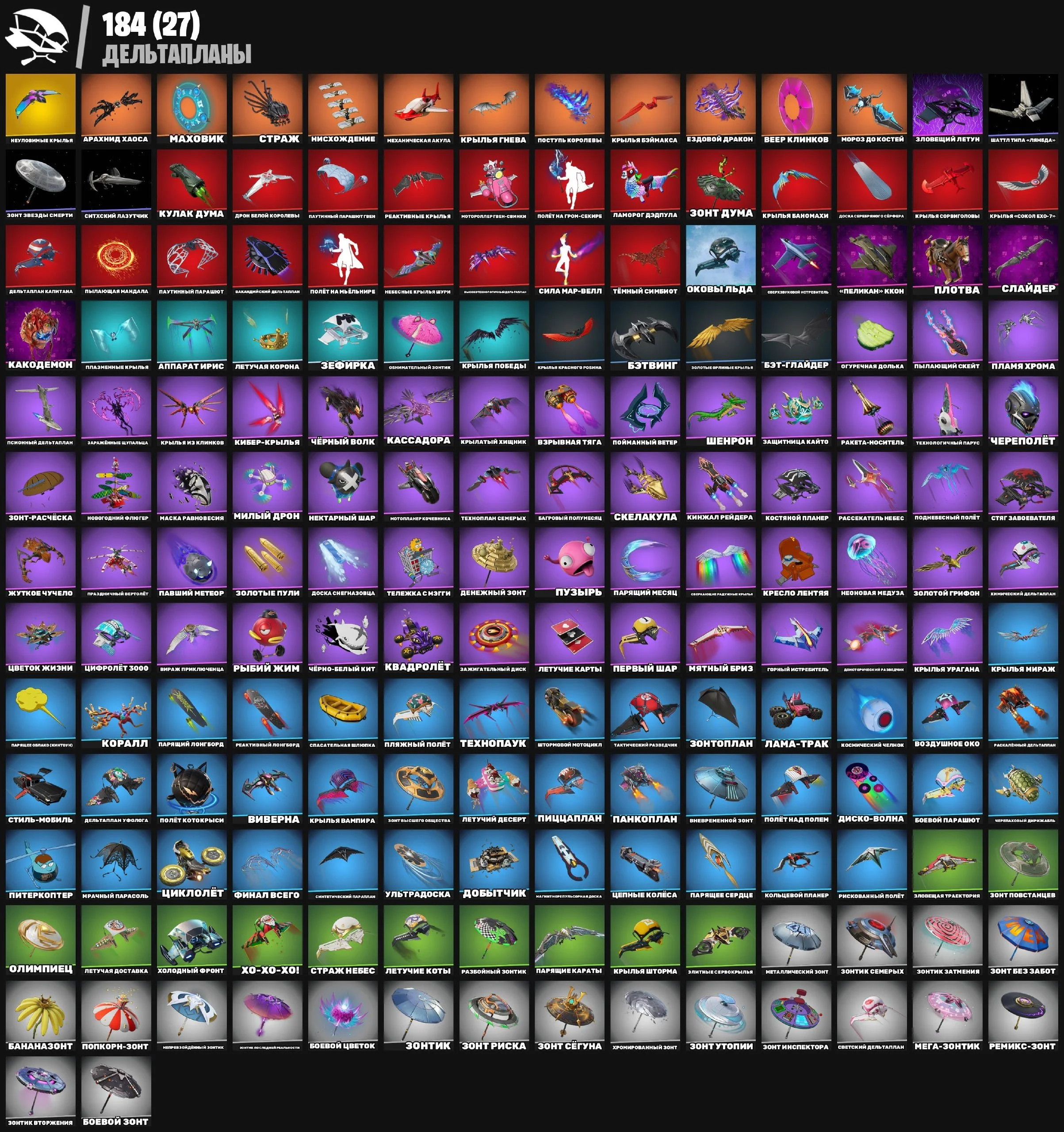 Fortnite ⸱ 324 Skins ⸱ Vivi, Naruto, Chun Li, Darth Vader — image 5