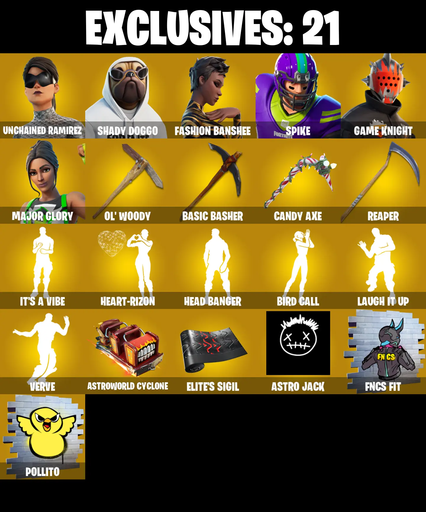 (PC/PSN/XBOX) 362 SKINS π« Renegade Raider β‘οΈ Aerial Assault Trooper π Unchained Ramirez β‘οΈ Shady Doggo π Fashion Banshee β‘οΈ Spike | 50 V-Buck | PARENTAL CONTROLS β image 1