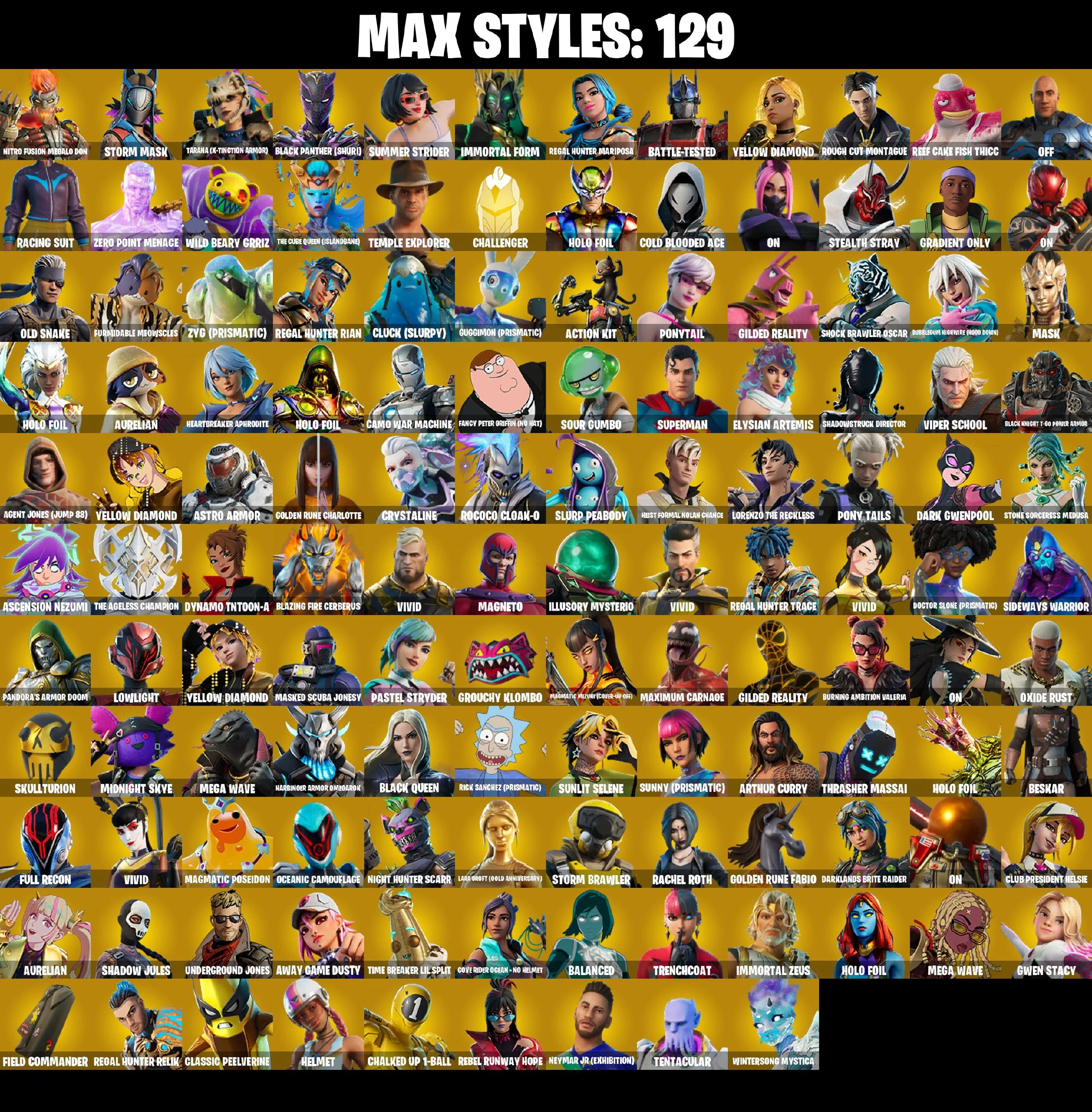 π₯ EXCLUSIVE OFFER π₯(PC/PSN/XBOX) 305 SKINS π« FNCS Renegade β‘οΈ Mike Lowrey π Polo Prodigy β‘οΈ Arcane Jinx π Naruto Uzumaki β‘οΈ All Might π Kado Thorne β‘οΈ Zeus π Backlash | 100 V-Buck | PARENTAL CONTROLS β image 3
