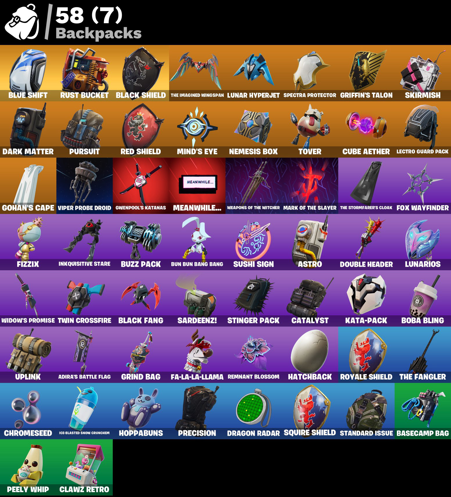 PC,PSN,XBOX 51 SKINS FA ⸱ STW ⸱ BLACK KNIGHT ⸱ REAPER ⸱ GOHAN,GERALT,SPIDER-GWEN,RED CLAW RK1336 — image 2