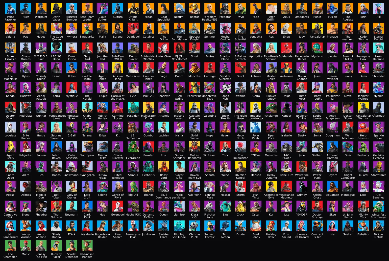 PC,PSN,XBOX 306 SKINS FA ⸱ STW ⸱ LARA CROFT,SUBZERO,SPIDER-GWEN,SABRINA CARPENTER,MASTER CHIEF,JUICE WRLD,PHAEDRA,KOR,KNIGHT CONQUEROR,THANOS RK1521 — image 1