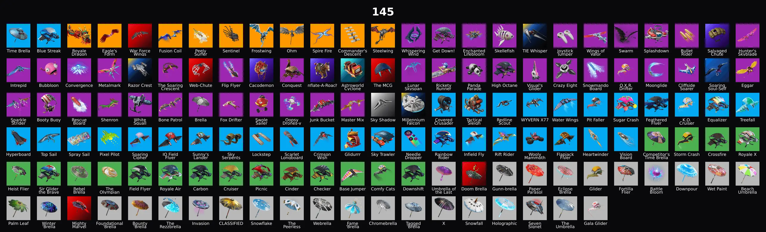 PC,PSN,XBOX 168 SKINS FA ⸱ BLACK KNIGHT ⸱ REAPER ⸱ GALAXIA,BACKLASH,VALKYRIE,SPIDER MAN,DARK BOMBER,DINO MEGAZORD,REBIRTH RAVEN,LARA CROFT RK1927 — image 4