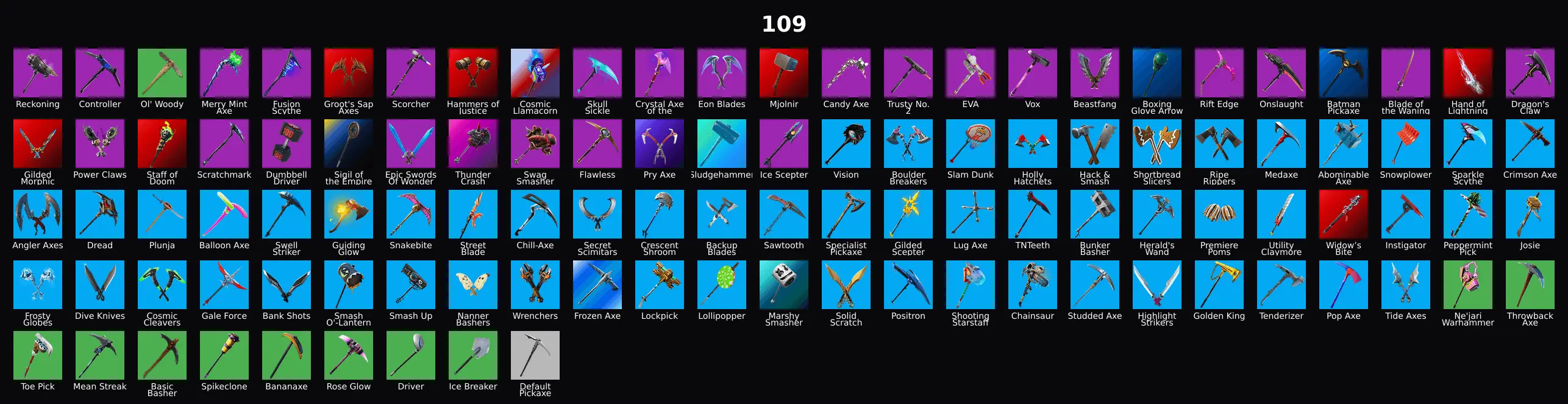 PC,PSN,XBOX 167 SKINS FA ⸱ STW ⸱ IKONIK ⸱ REAPER ⸱ MERRY MINT AXE ⸱ GALAXIA,SHOGUN,TONY STARK,CLUTCH&GRIND,BLACK WIDOW ⸱ TAKE THE L RK2096 — image 2