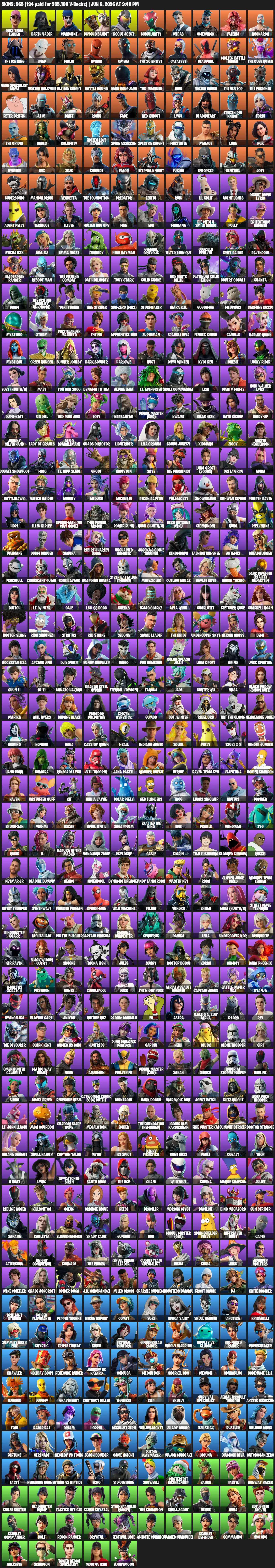 [PC] 565 skins | OG STW | Arcane Jinx 🎉 Chun-Li 🎉 Leviathan Axe 🎉 Arcane Vi 🎉 Psycho Bandit 🎉 Renegade Raider 🎉 Ariana Grande | Full Access