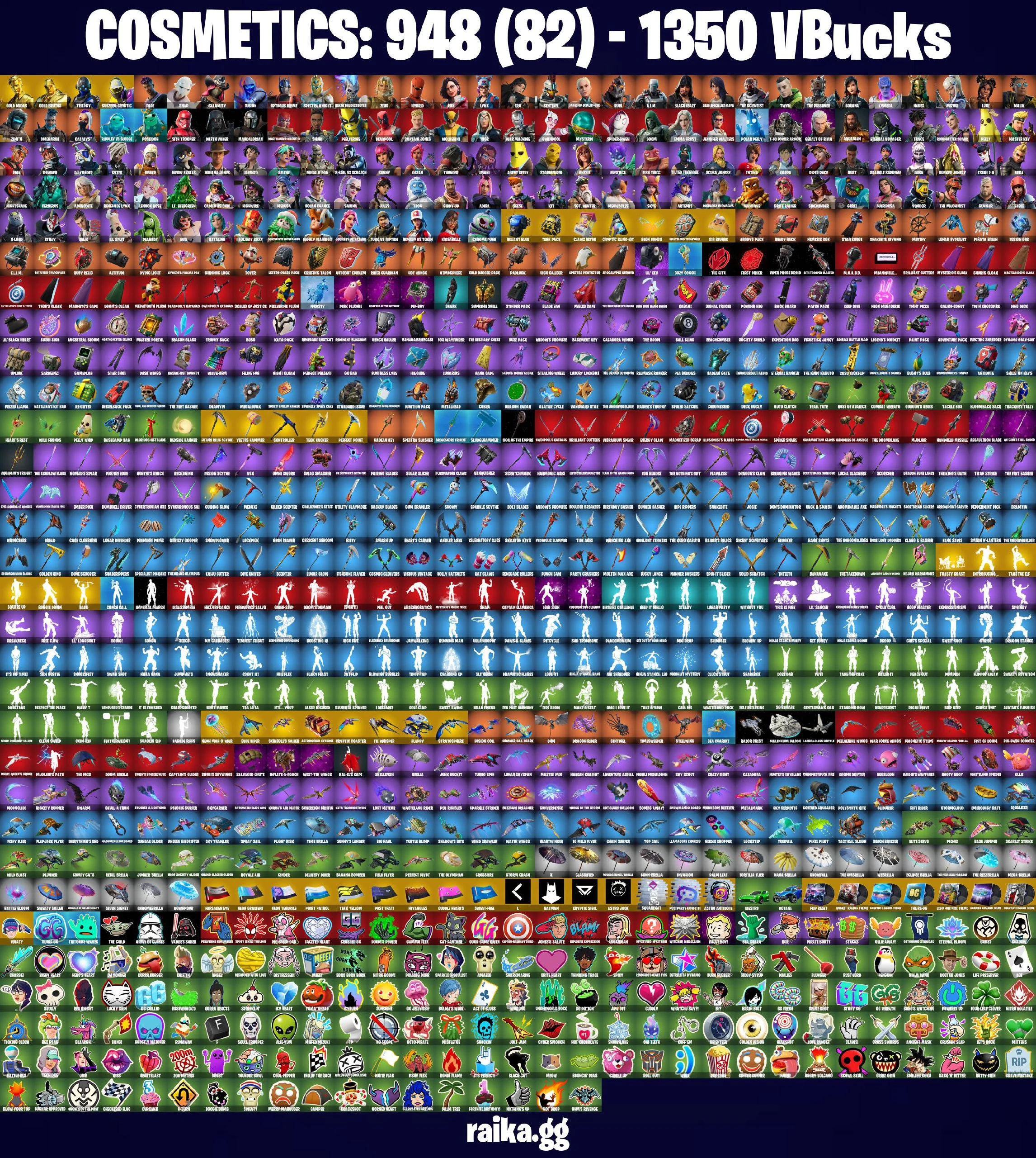 ๐ดโฆ๏ธ EXCLUSIVE OFFER โฆ๏ธ๐ด 139 skins ๐ Gold Midas ๐ Gold Brutus ๐ Trilogy ๐ Subzero Cryptic ๐ Fade ๐ Snap ๐ Calamity ๐ Fusion ๐ Optimus Prime ๐ Spectra Knight ๐ Renzo the Destroyer ๐ Zeus ๐ Hybrid ๐ Rox ๐ Lynx ๐ PC\PSN\XBOX\SWITCH ๐ โ image 3