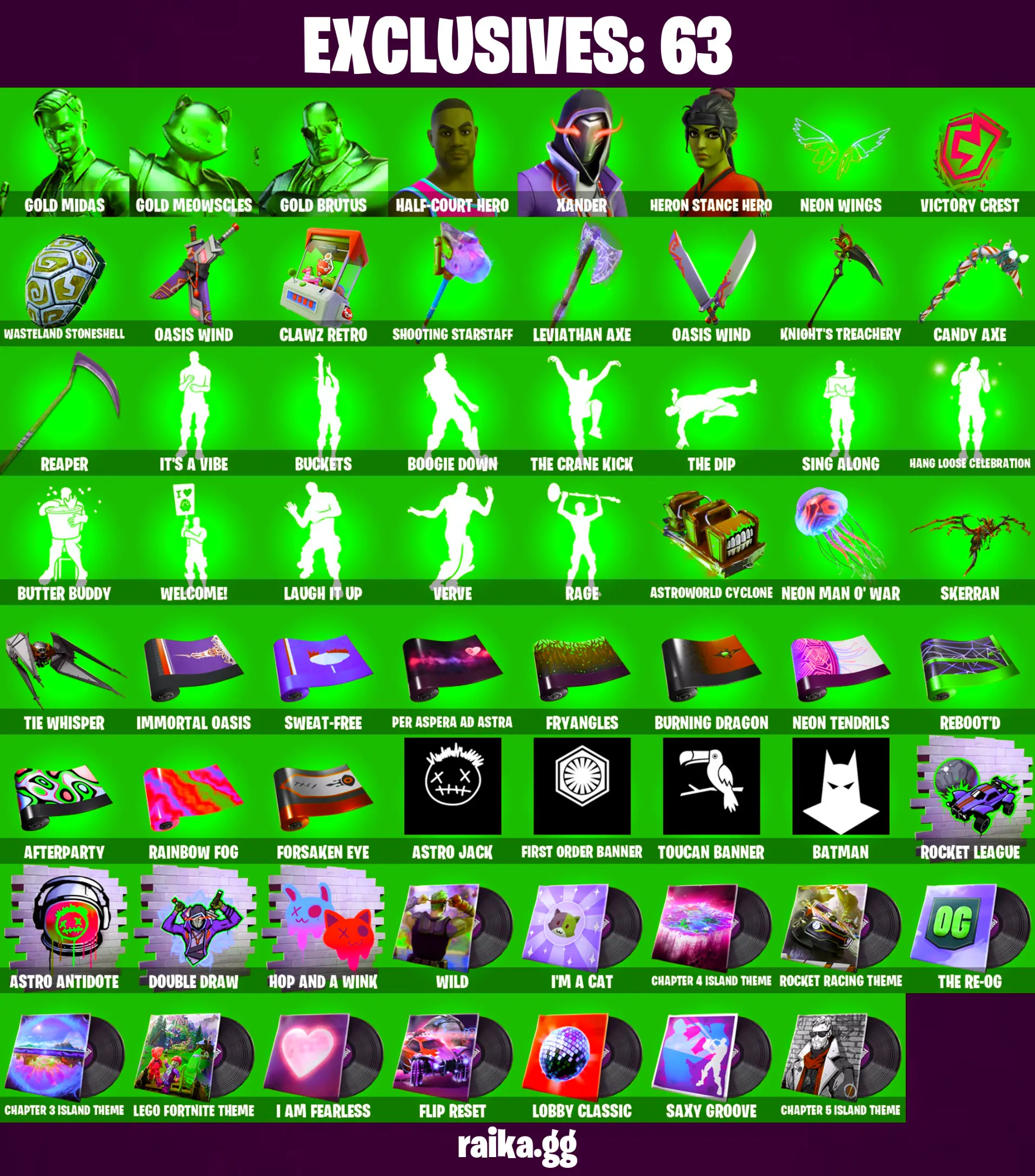 ๐ดโฆ๏ธ BEST OFFERโฆ๏ธ๐ด 149 skins ๐ Renegade Raider ๐ Gold Midas ๐ Gold Meowscles ๐ Gold Brutus ๐ Xander ๐ Heron Stance Hero ๐ Joey ๐ Eternal Knight ๐ Kymera ๐ Snap ๐ Fade ๐ Joltara ๐ Malik ๐ Spectra Knight ๐PC\PSN\XBOX\SWITCH ๐ โ image 1