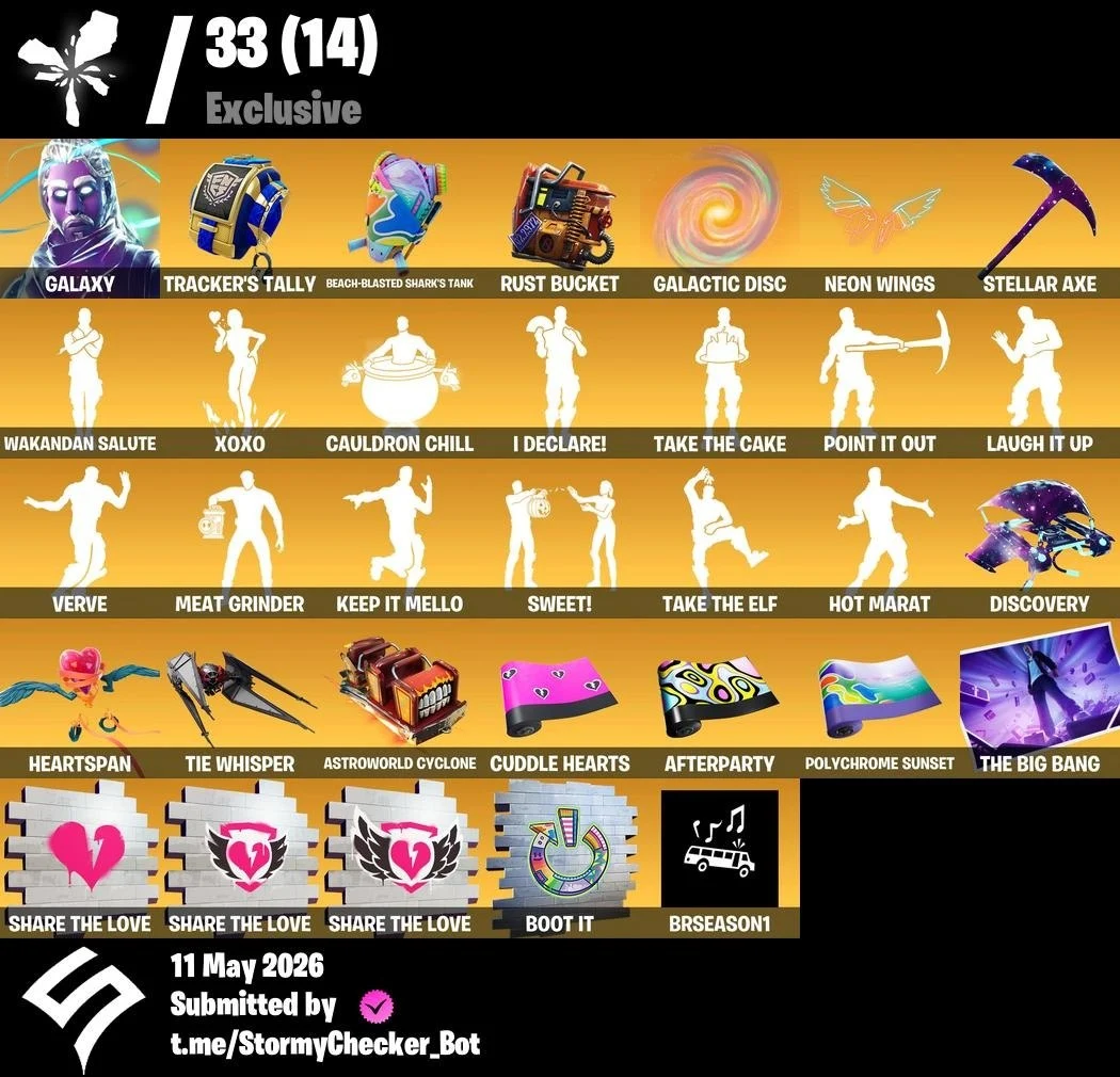 ⚡️PC/PSN/XBOX⚡️86 Skins 💎 Galaxy 💎 Get Griddy 💎 Stellar Axe 💎 Antonia 💎 Fish Thicc 💎 Mae 💎 Reaper 💎 Jennifer Walters 💎 Thor 💎 Omega 💎 Drift 💎 Calamity 💎 Luxe 💎 Kor 💎 Nog Ops 💎 Peely 💎 1450 VB — image 1