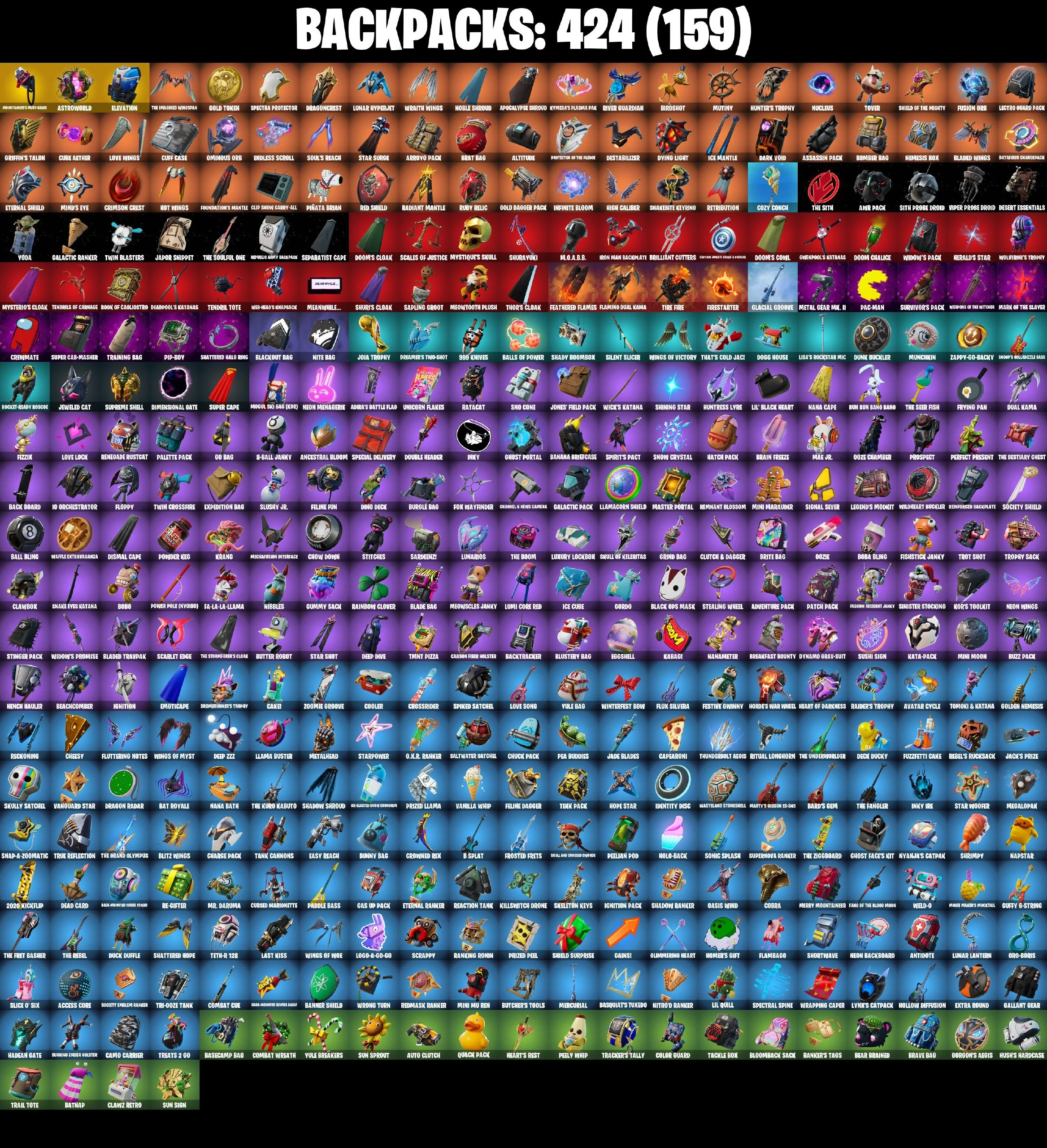⚡️PC/PSN/XBOX⚡️381 Skins 💎 Leviathan Axe 💎 Chun-Li 💎 Astro Jack 💎 Shady Doggo 💎 Get Griddy 💎 Renegade Raider 💎 Echo 💎 Astra 💎 Harley Quinn 💎 Kor 💎 FFC Sparkplug 💎 Rage 💎 Padme Amidala 💎 Joltara 💎 300 VB — image 5
