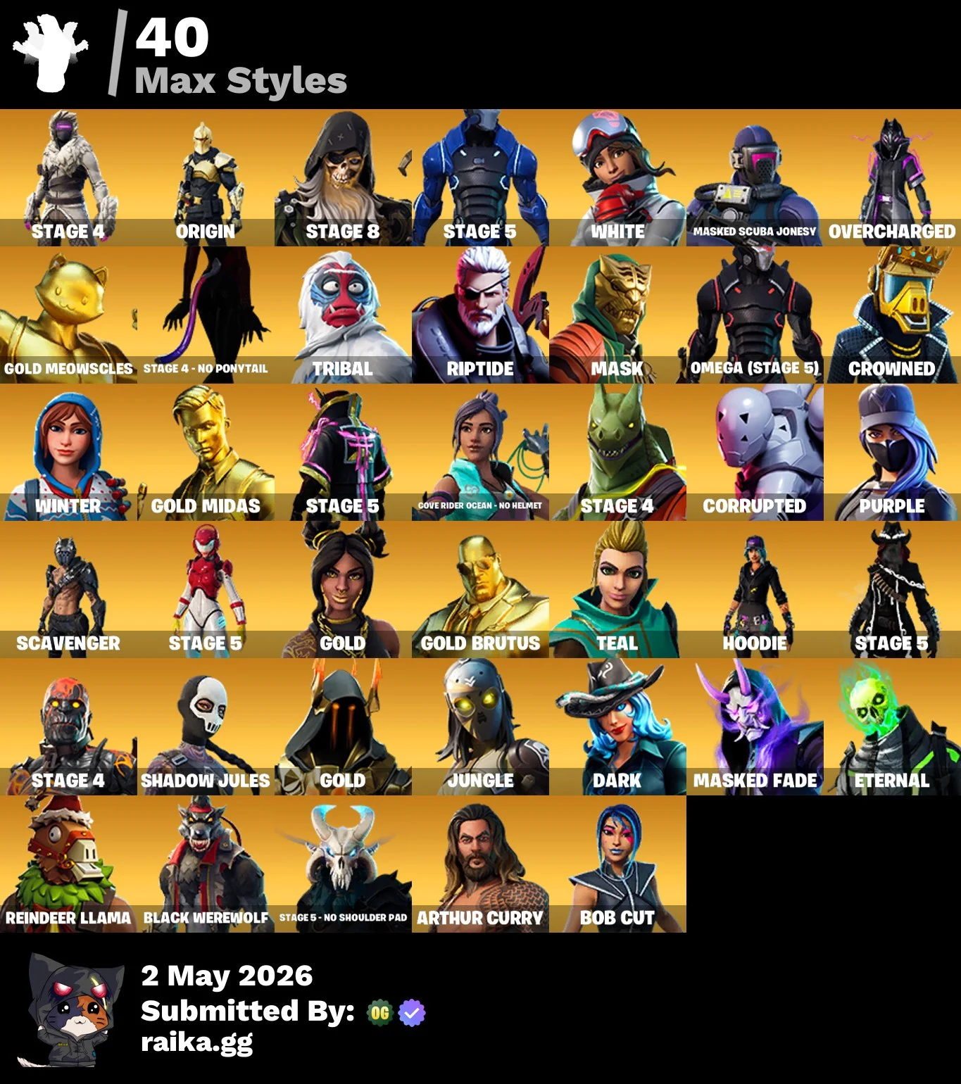 PC/PSN/Xbox/Nintendo 155 skins | OG STW | Black Knight | Travis Scott | Merry Mint Axe | Floss | Sparkle Specialist | The Reaper | Blue Squire | Royale Knight | Elite Agent | Gold Meowscles | 600 VB — image 6