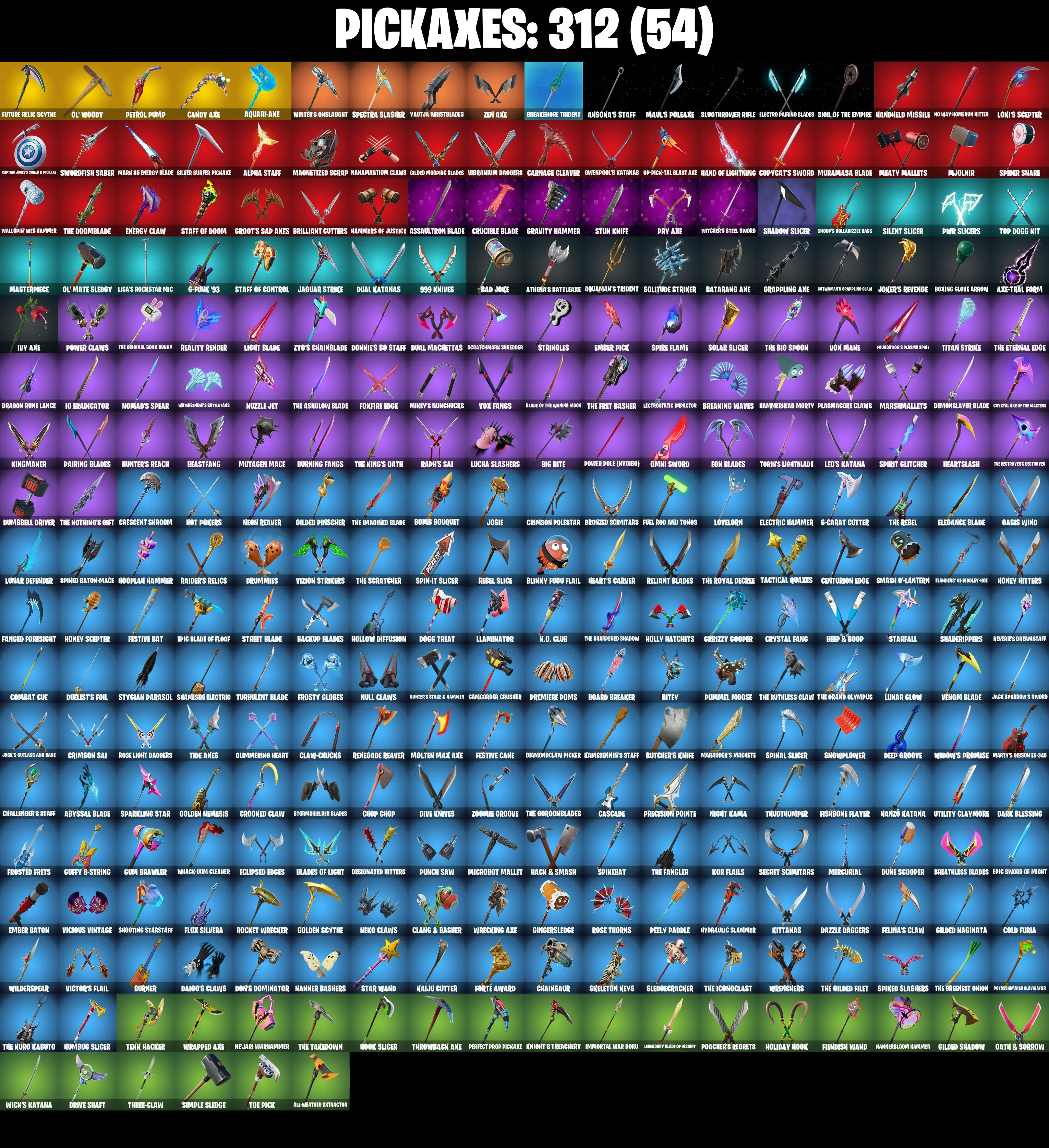 (PC/PSN/XBOX) 291 SKINS πAerial Assault Trooper π Gold Kratos π Master Chief (Matte Black) π Lina Scorch π Subzero Cryptic π Naruto Uzumaki π Vi π 100 V-Buck PARENTAL CONTROL β image 4