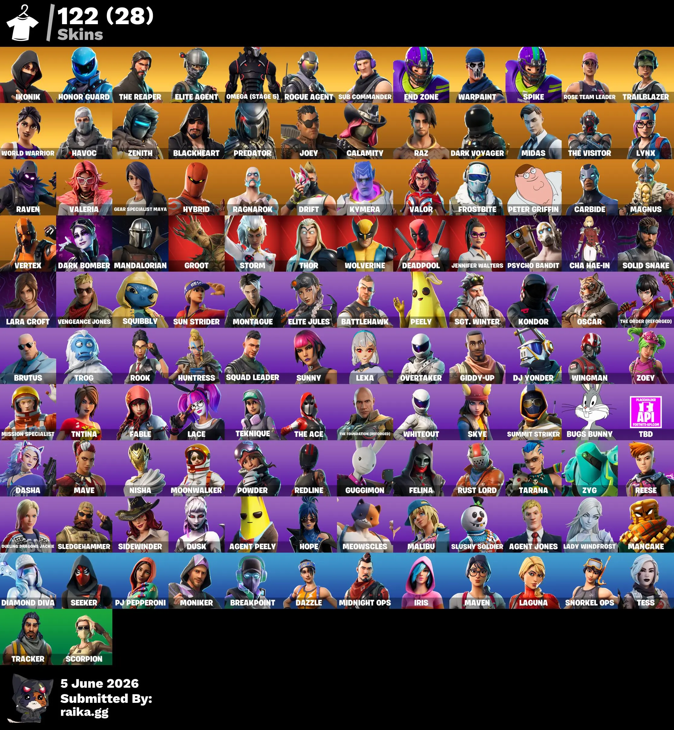 ๐ฅ IKONIK + Honor Guard Combo ๐ฅ | 122 Skins ๐ฎ | The Reaper ๐ | Elite Agent ๐ค | Omega Stage 5 โก | OG STW ๐ โ image 2
