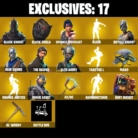 PC/PSN/XBOX ♨️22 skins 👑 Black Knight 👑 Sparkle Specialist 👑 Royale Knight 👑 Blue Squire 👑 The Reaper 👑 Elite Agent 👑 Rogue Agent 👑 Black Shield 👑 #B578 — image 1