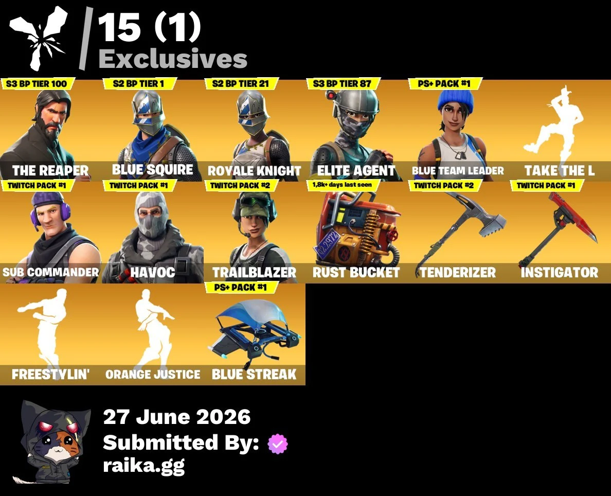 ⭐️TAKE THE L⭐️77 SKINS⭐️BLUE TEAMLEADER⭐️FREESTYLE⭐️ROYALE KNIGHT⭐️