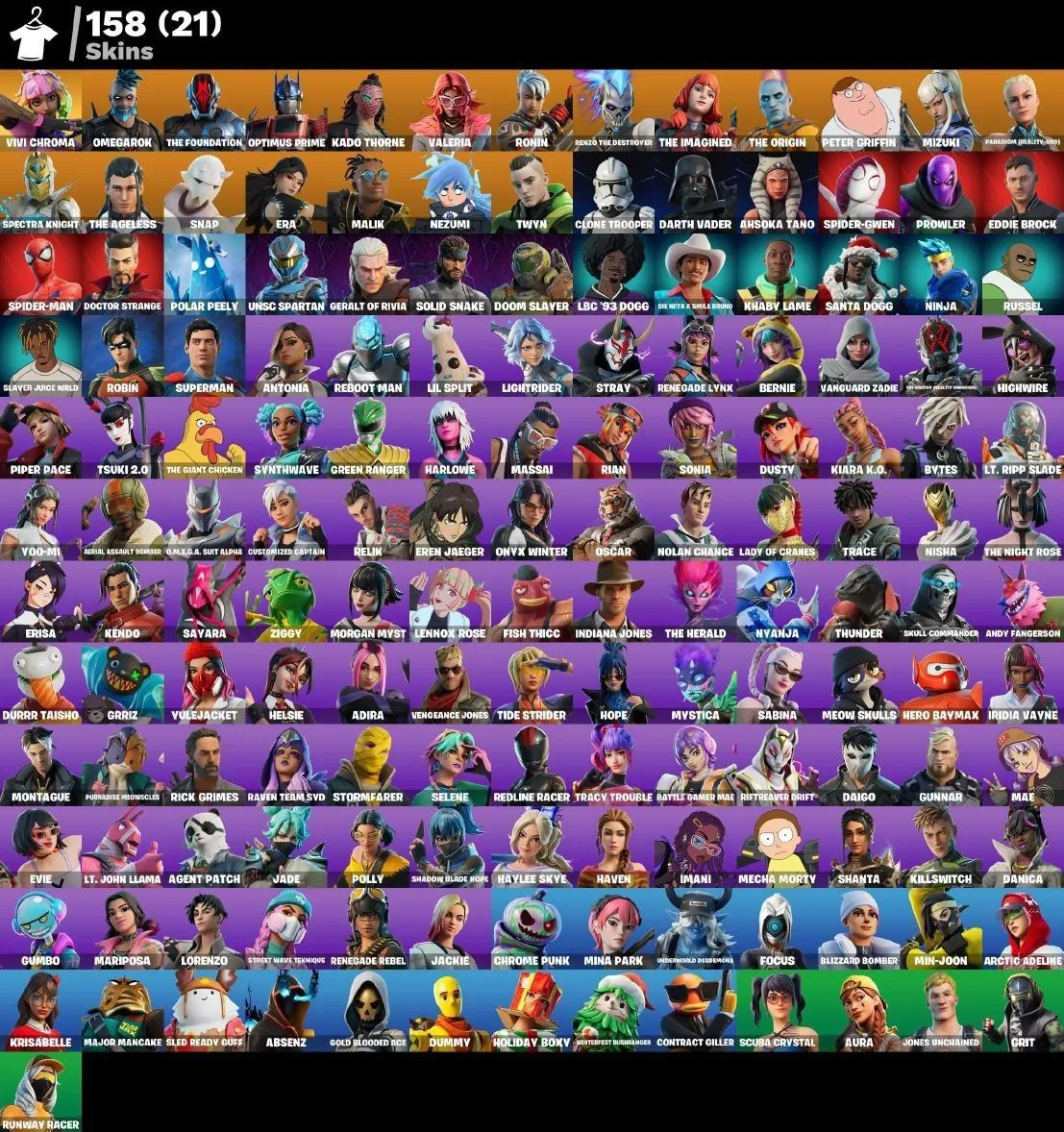All Platform 🖥️ Save OG ☠️ 184 Skin 🛍️ 181 Pickaxes 🏹 163 Dans 🥳 Beutiful Account 😍 Code786 — image 2