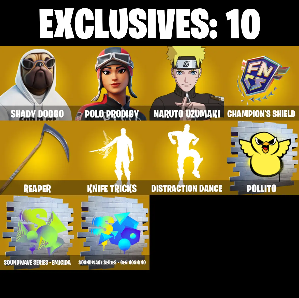 (PC/PSN/XBOX) 154 SKINS / Master Chief π° Shady Doggo π° Polo Prodigy π° Naruto Uzumaki π° Snap π° Crackshot π° The Foundation π° 750 V-Buck PARENTAL CONTROL β image 1