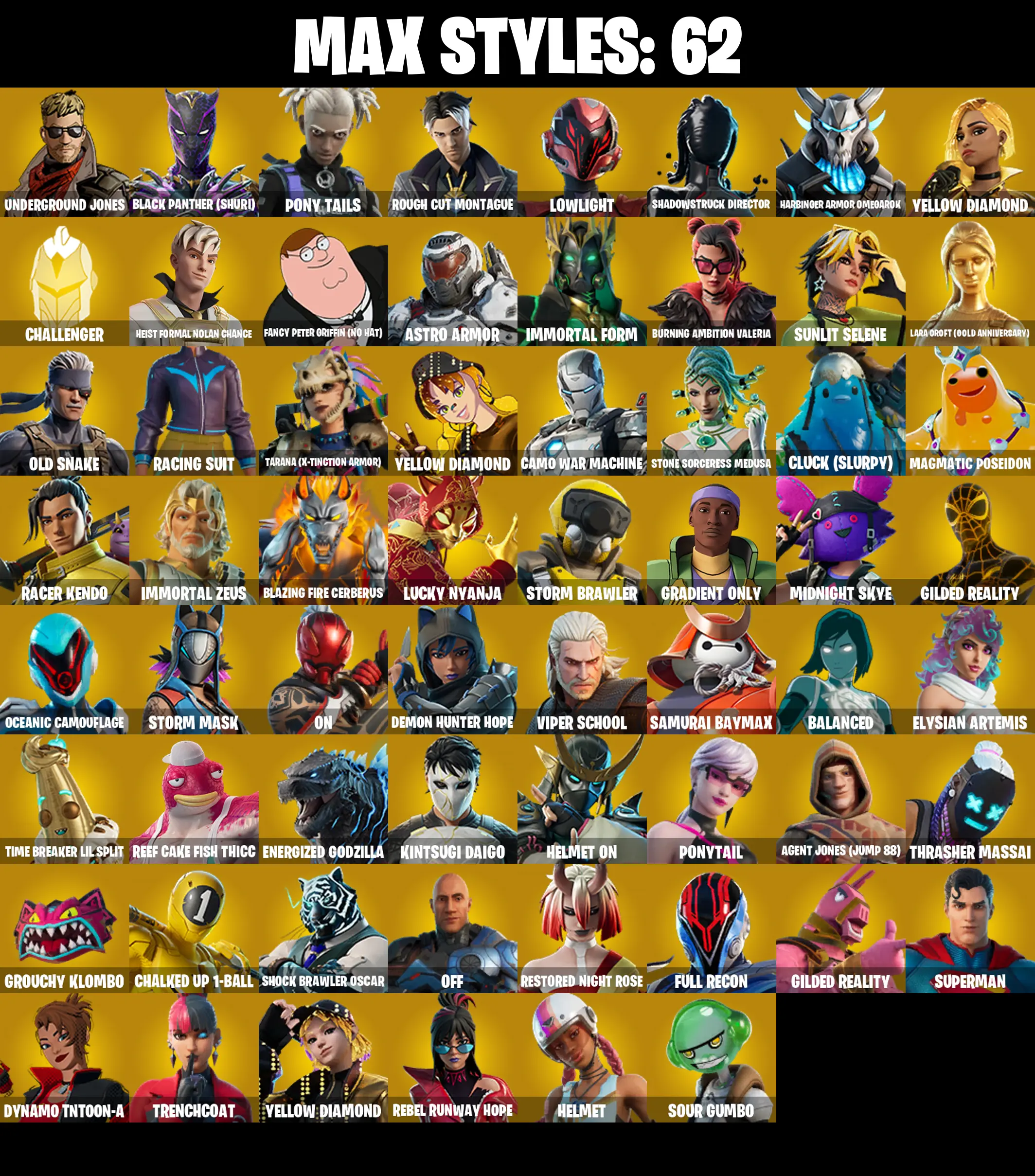 (PC/PSN/XBOX) 169 SKINS / Snap π° Hades π° The Foundation π° Ronin π° Spire Assassin π° The Imagined π° Joltara π° The Origin π° 450 V-Buck PARENTAL CONTROL β image 3