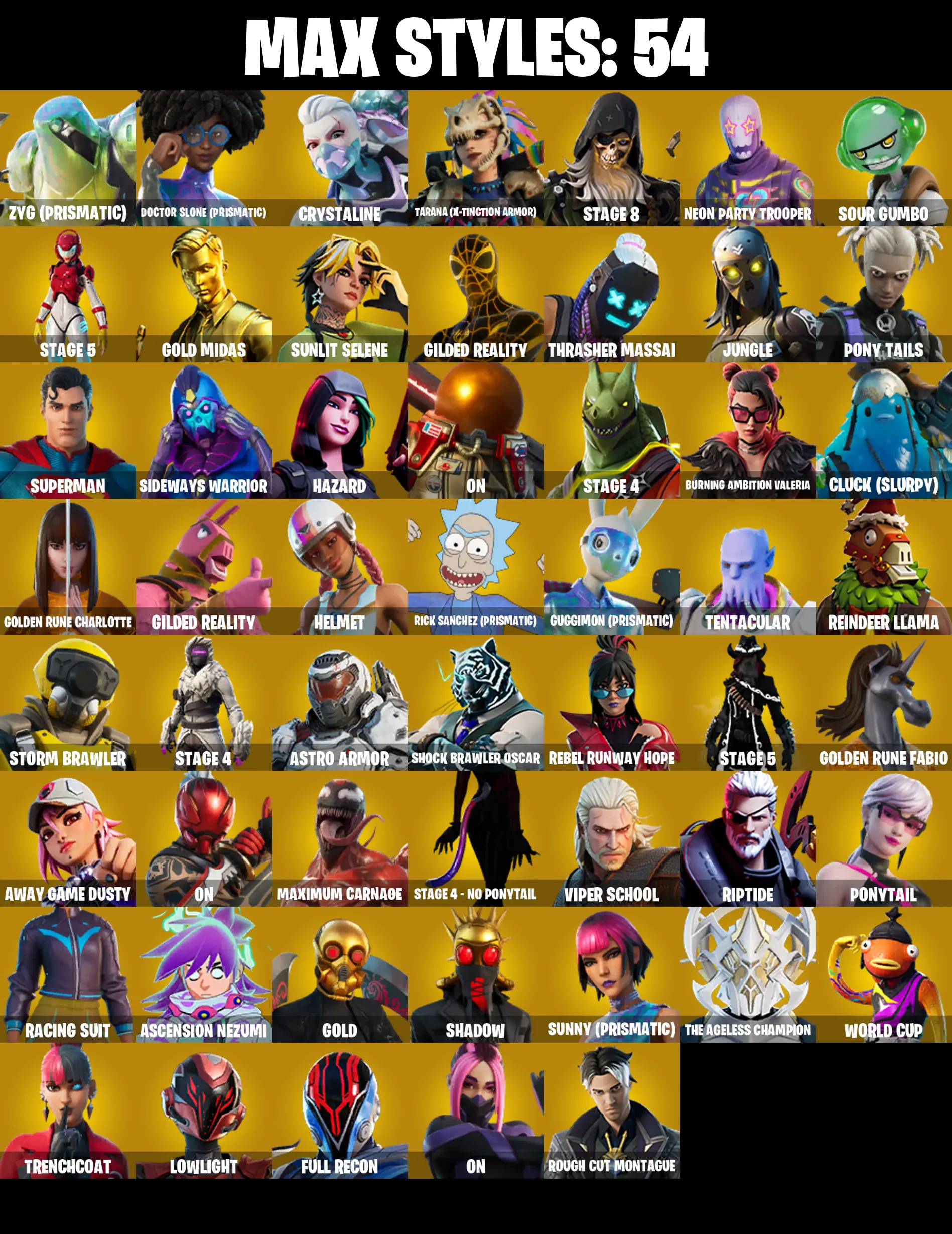 (PC/PSN/XBOX) 247 SKINS π Travis Scott π Gold Midas π WORLD CUP π Arcane Jinx π Wingman π FNCS 3:1 Champion π End Zone π 500 V-Buck PARENTAL CONTROL β image 3