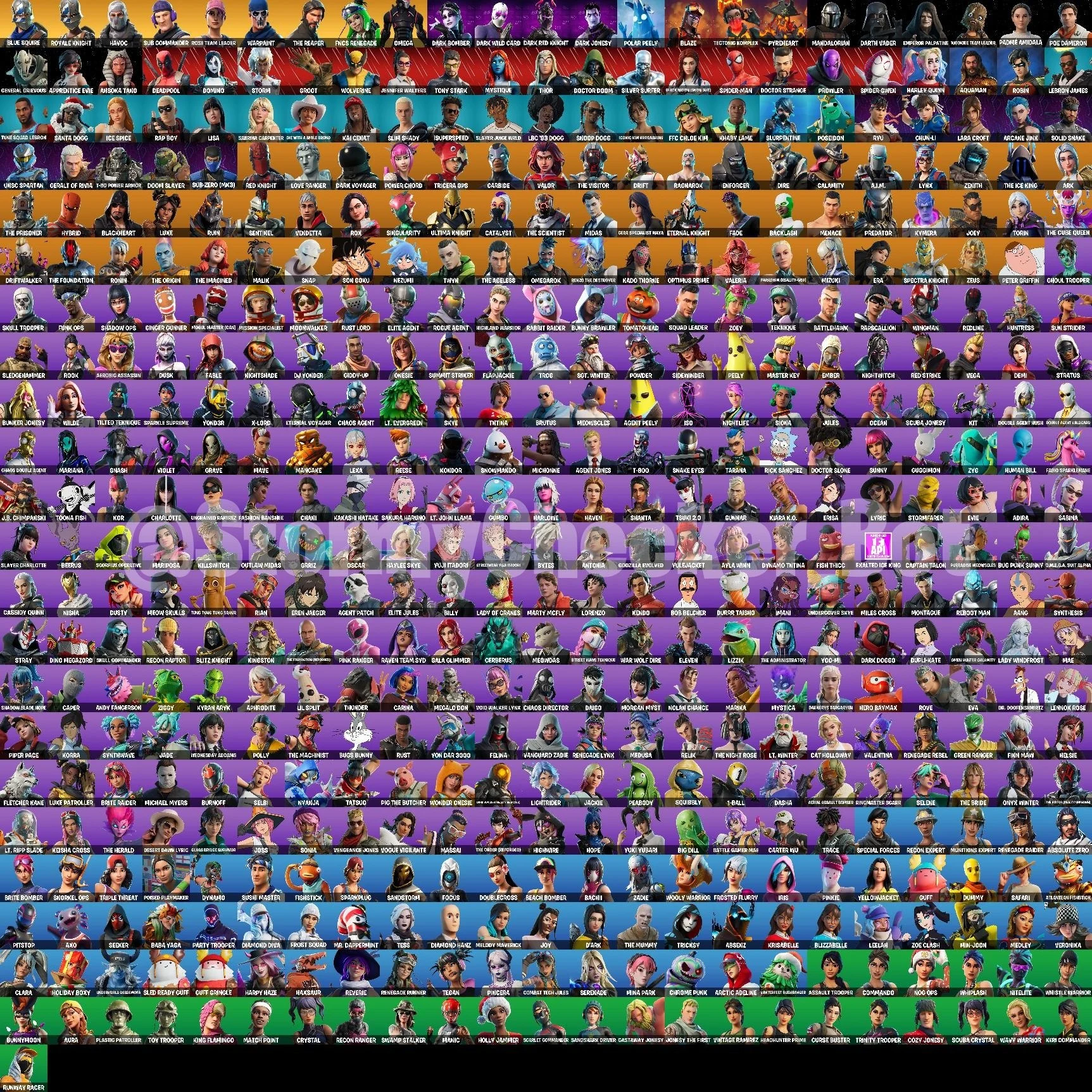 🔥CRAZY  LOCKER 🔥 🎮 [PC/XBX/PSN]  507 Skins 🧱 OG STW 🔵 Blue Squire 👑 Royale Knight 🚁 Havoc 🪖 Sub Commander 🌹 Rose Team Leader 🎨 Warpaint  🔫 Instigator 🌸 Rose Glow 🎯 Mean Streak 🏅 S12-Badge-3 🛸 UFO