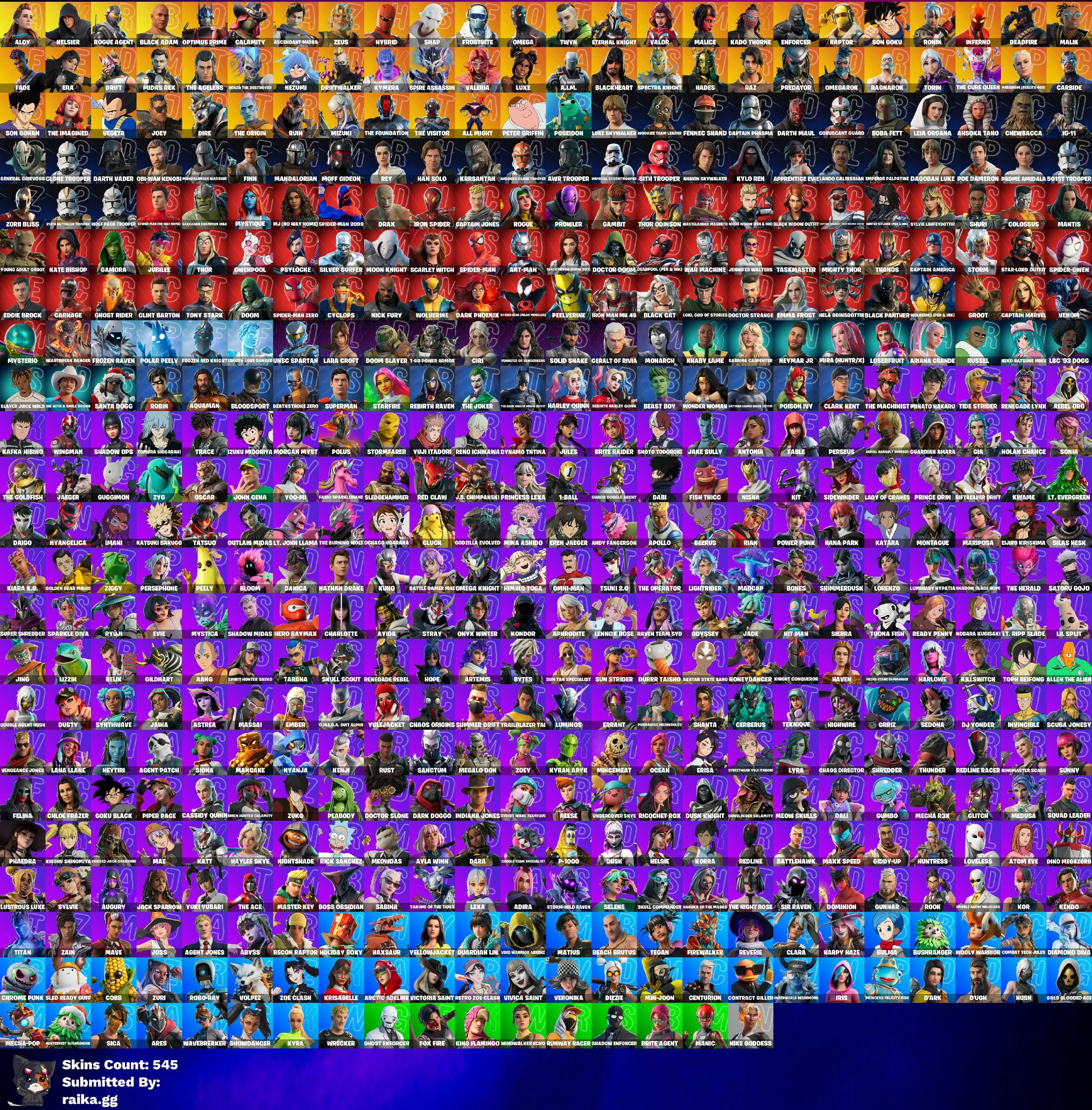 🎮 [PC / Playstation / Xbox] Fortnite Account | 🔥 545 Skins | 🏹 Aloy | 🌫️ Kelsier | 🕶️ Rogue Agent | ⚡ Black Adam | 🤖 Optimus Prime | 🤠 Calamity | 👑 Ascendant Midas | ⚡ Zeus | 🐉 Hybrid | 🧩 Snap | ❄️ Frostbite | 🔥 Omega | 💰 400 V-Bucks 🔐