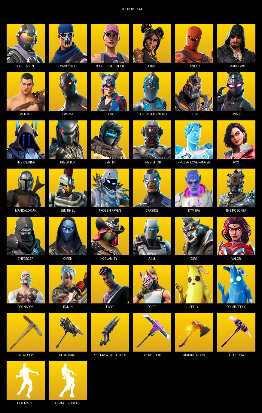 [PC] | 111 skins | OG STW | Omega | Rogue Agent | Warpaint | Rose Team Leader | Luxe | Hybrid | Blackheart | Menace | Lynx | #URU6898