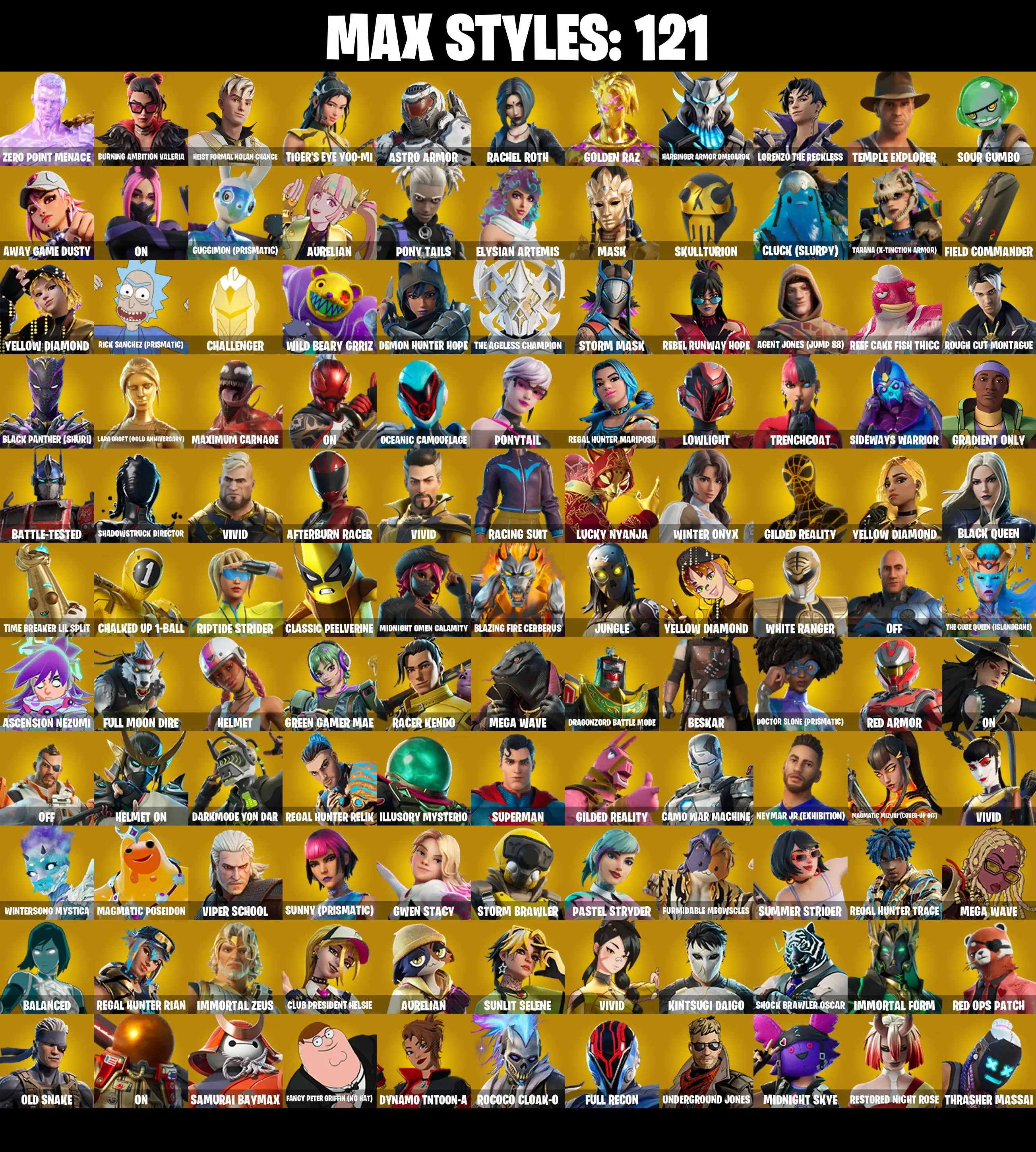 (PC/PSN/XBOX) 280 SKINS π Master Chief π Polo Prodigy π Raz π Torin π The Imagined π Alli π Zeus π Paradigm (Reality-659) π Renzo the Destroyer π 300 V-Buck PARENTAL CONTROL β image 3
