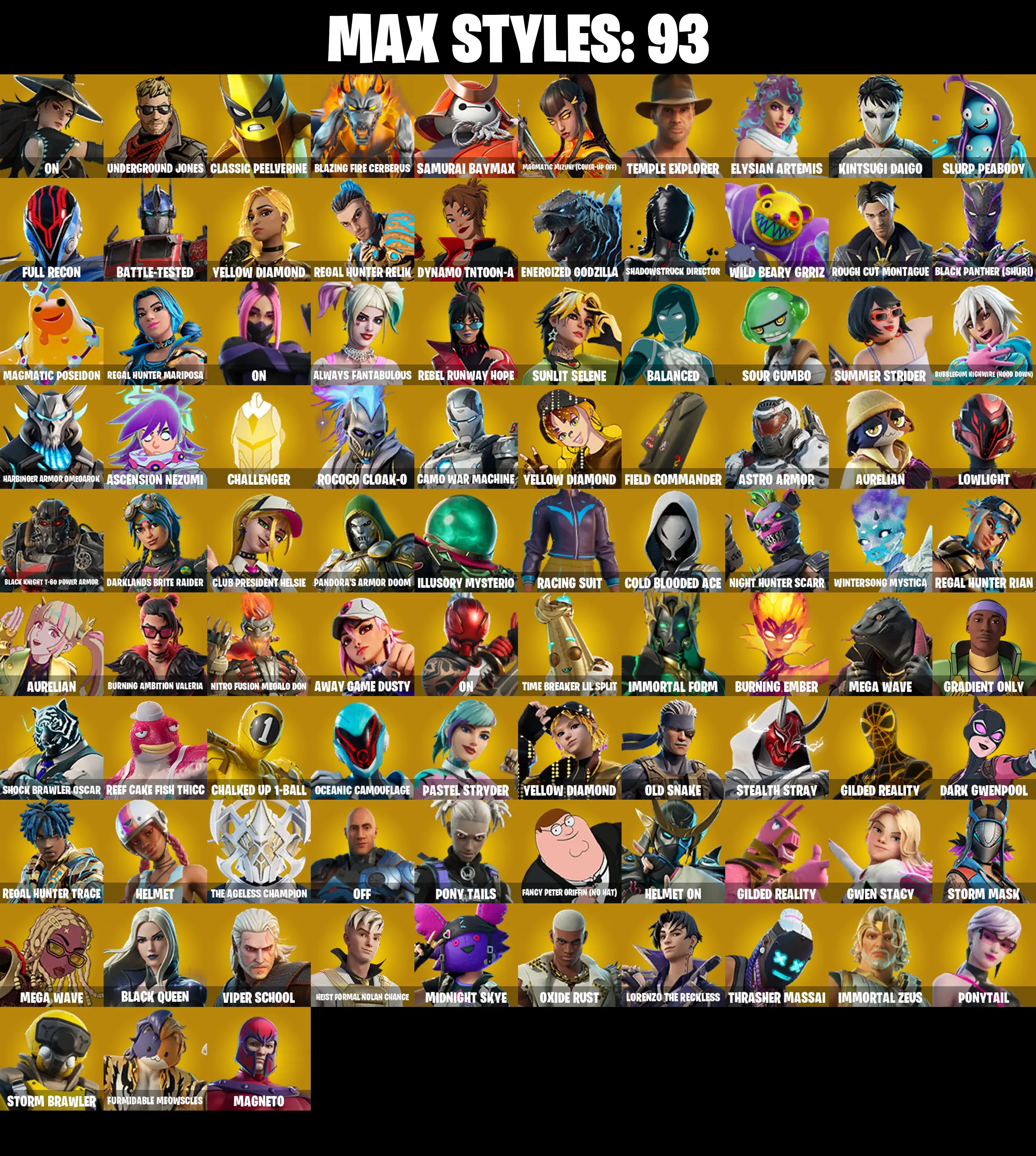 (PC/PSN/XBOX) 193 SKINS / Magnus π° The Imagined π° Raptor π° Zeus π° Paradigm (Reality-659) π° Renzo the Destroyer π° The Foundation π° 900 V-Buck PARENTAL CONTROL β image 3