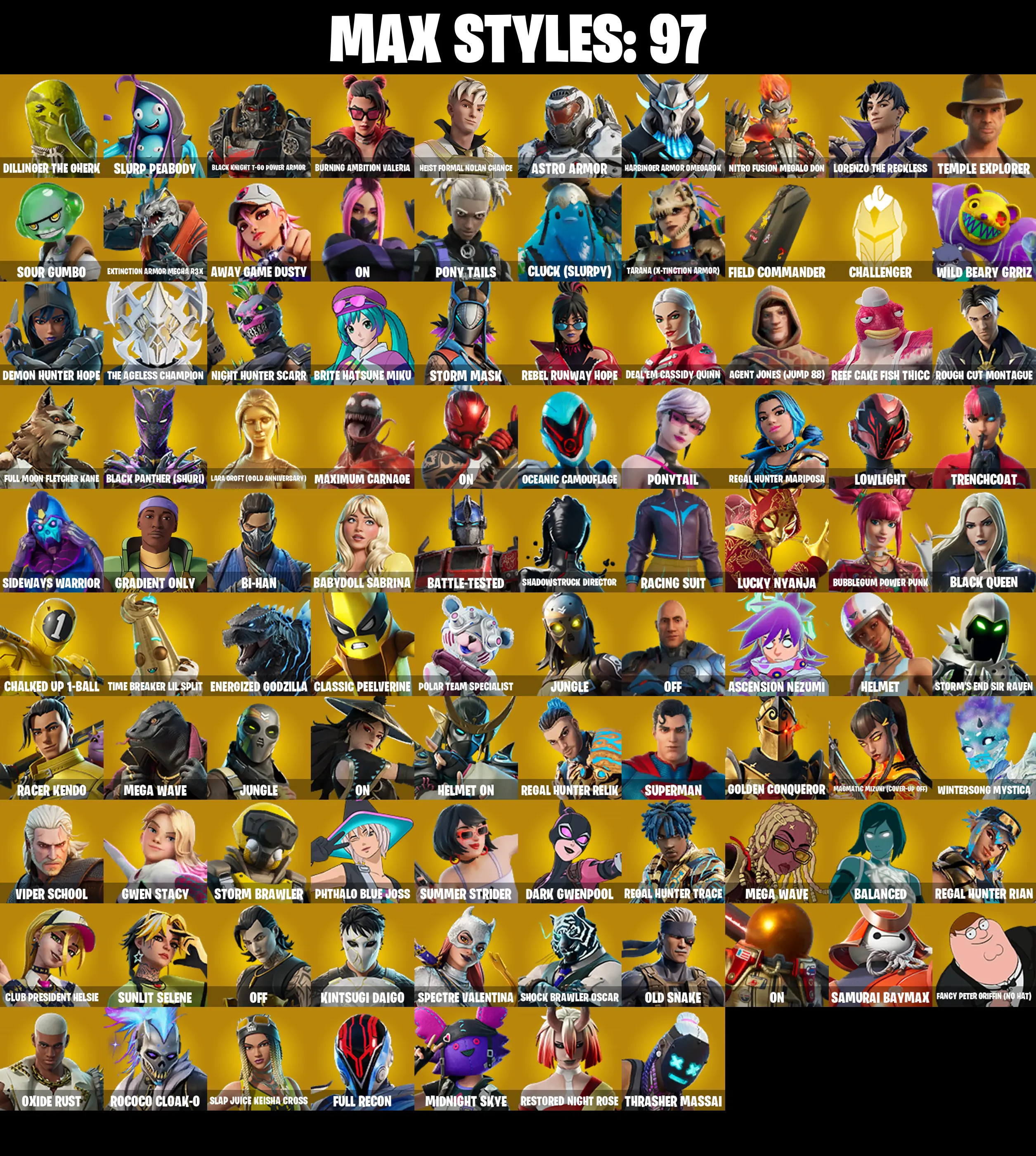 (PC/PSN/XBOX) 206 SKINS π Master Chief π Raz π Torin π The Imagined π Backlash π Paradigm (Reality-659) π Renzo the Destroyer π 1250 V-Buck PARENTAL CONTROL β image 3