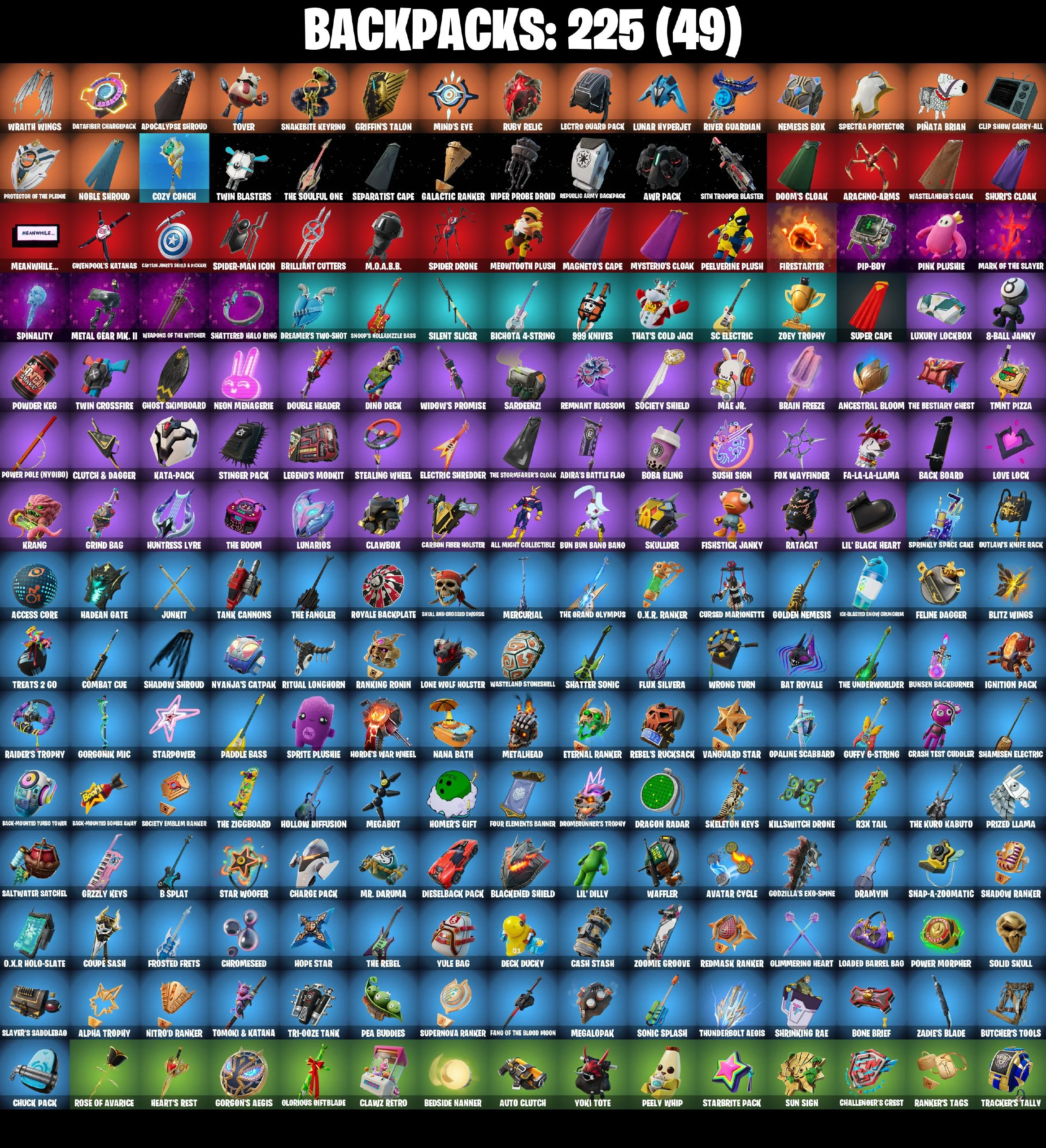 (PC/PSN/XBOX) 149 SKINS π« Renegade Raider β‘οΈ Zeus π Snap β‘οΈ Twyn π Kado Thorne β‘οΈ Son Goku π Malik β‘οΈ Polarity π The Ageless | 0 V-Buck | PARENTAL CONTROLS β image 4